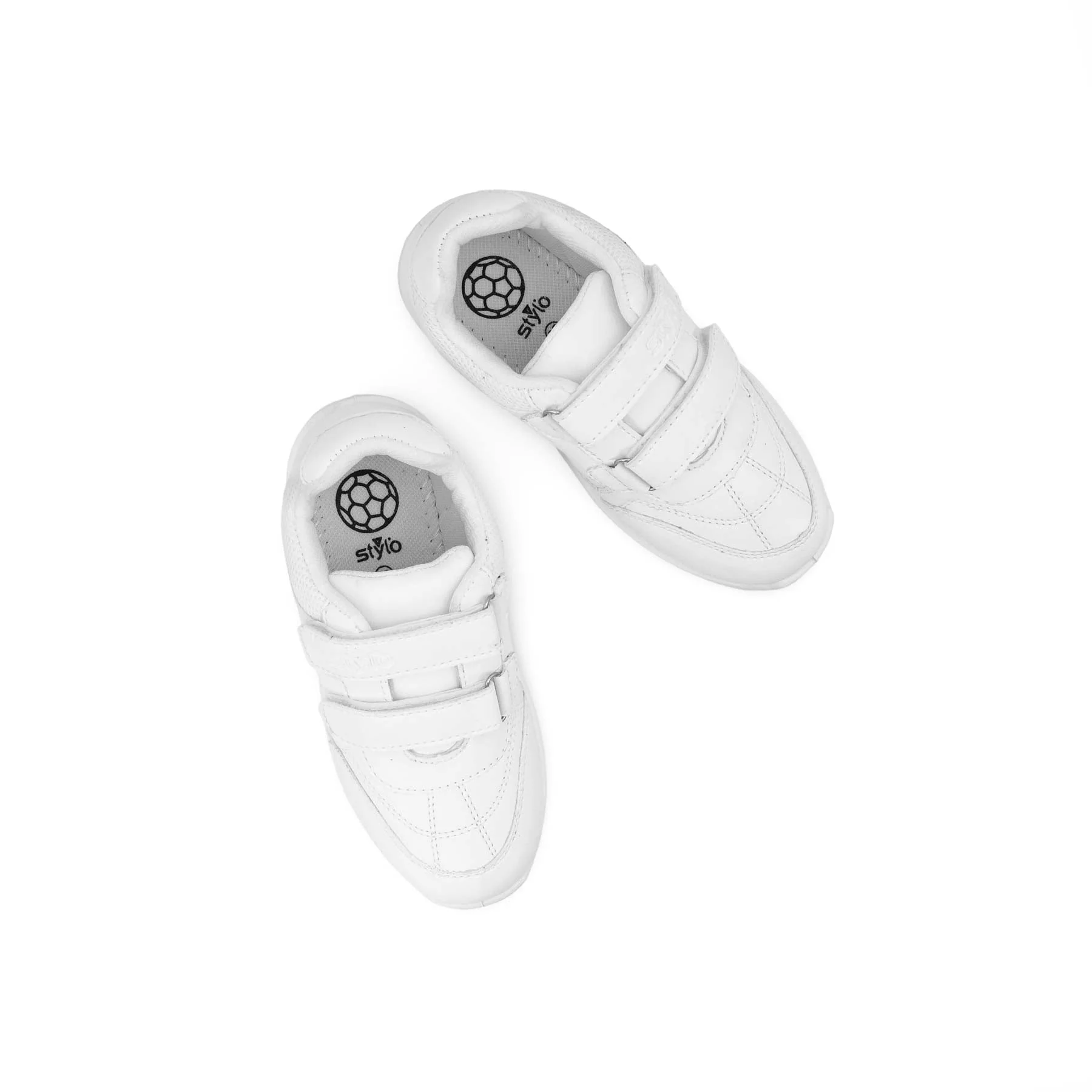 Boys White Sports School Shoes SK1104 - Image 5