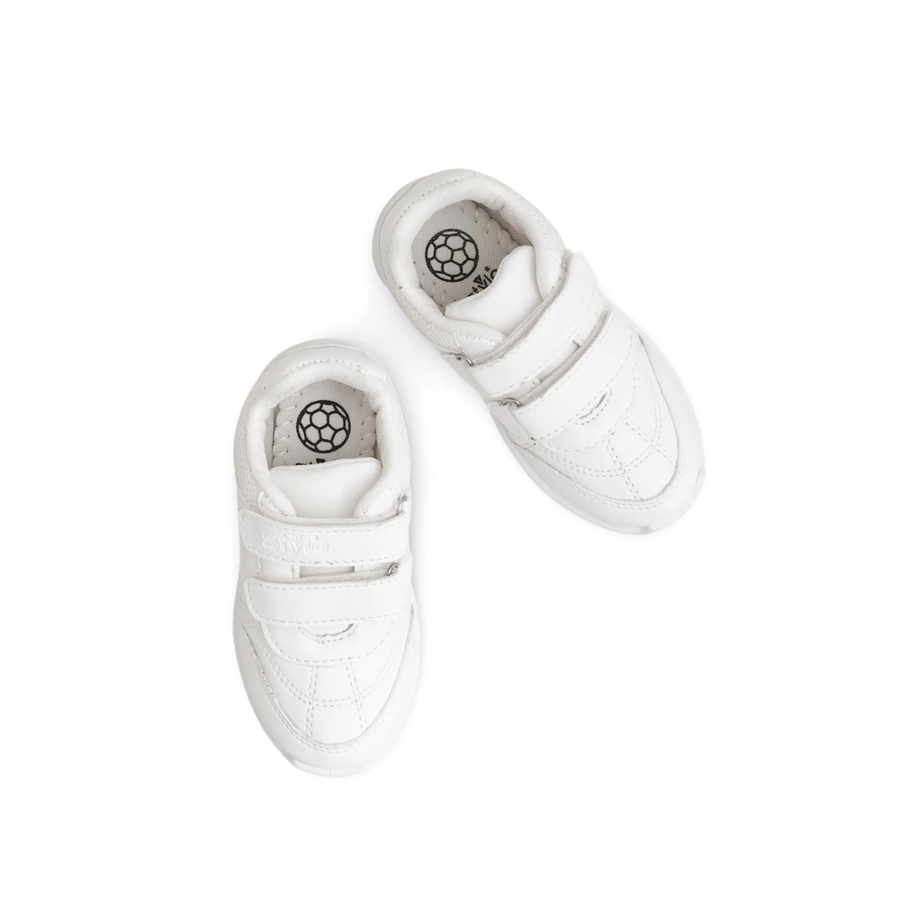 Boys White Sports School Shoes SK1097 - Image 5