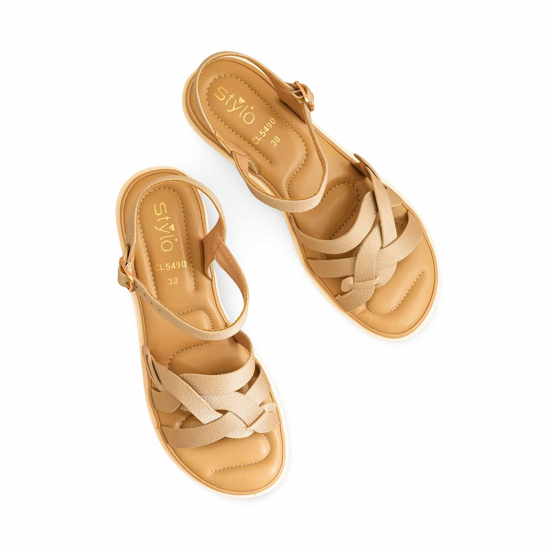 Bronze Casual Sandal For Ladies CL5490 - Image 5