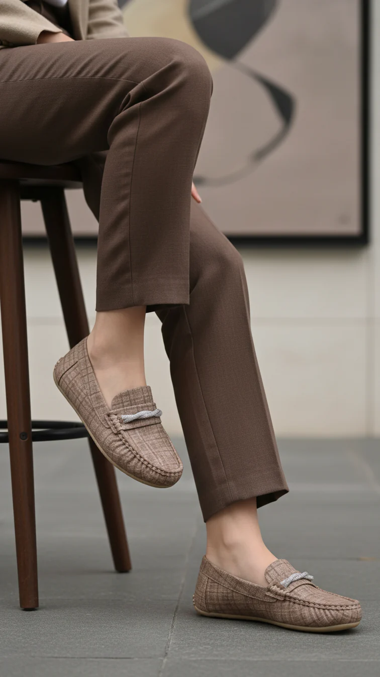 Bronze Moccasin For Women LWN426