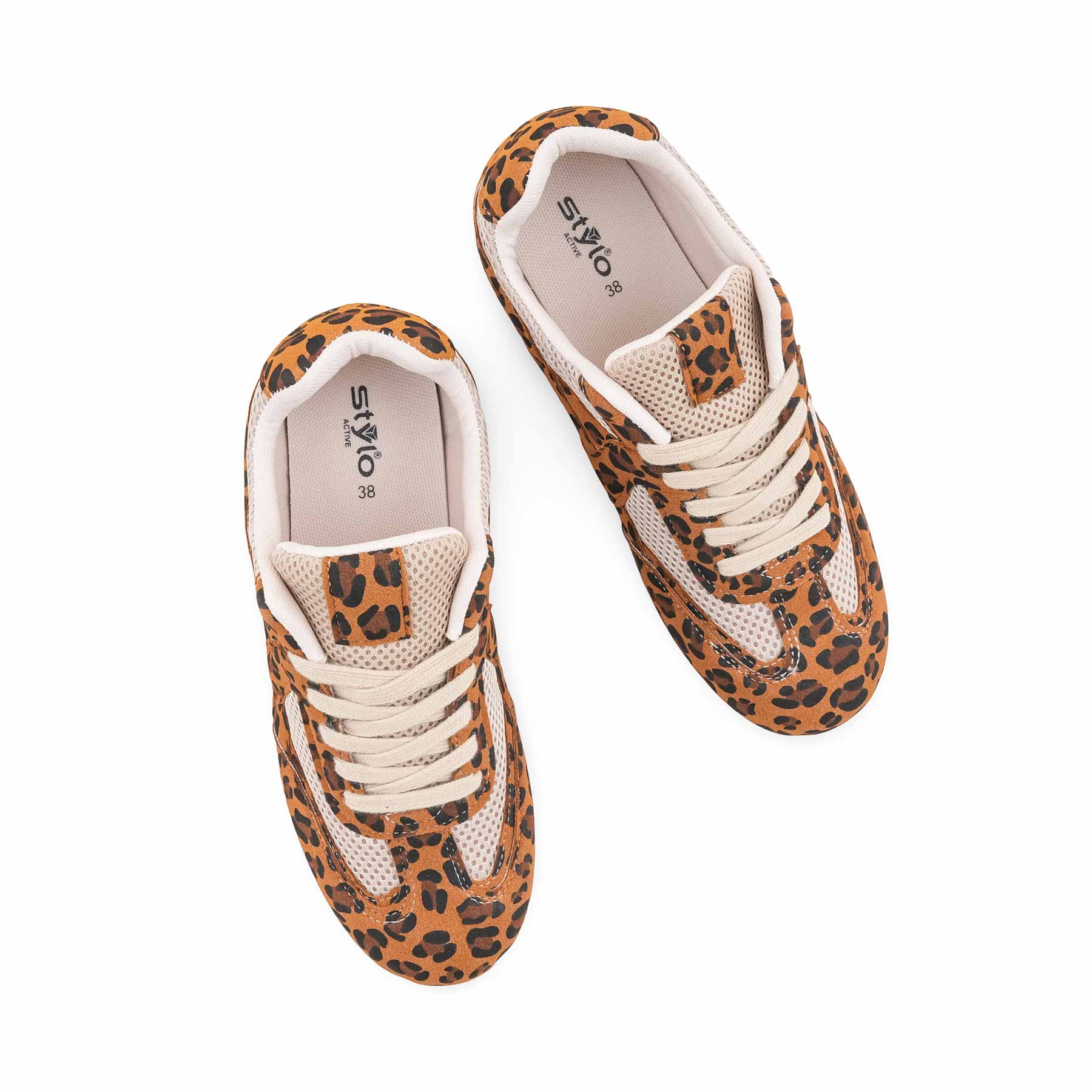 Brown Athleisure Sneaker For Ladies AT7463 - Image 5