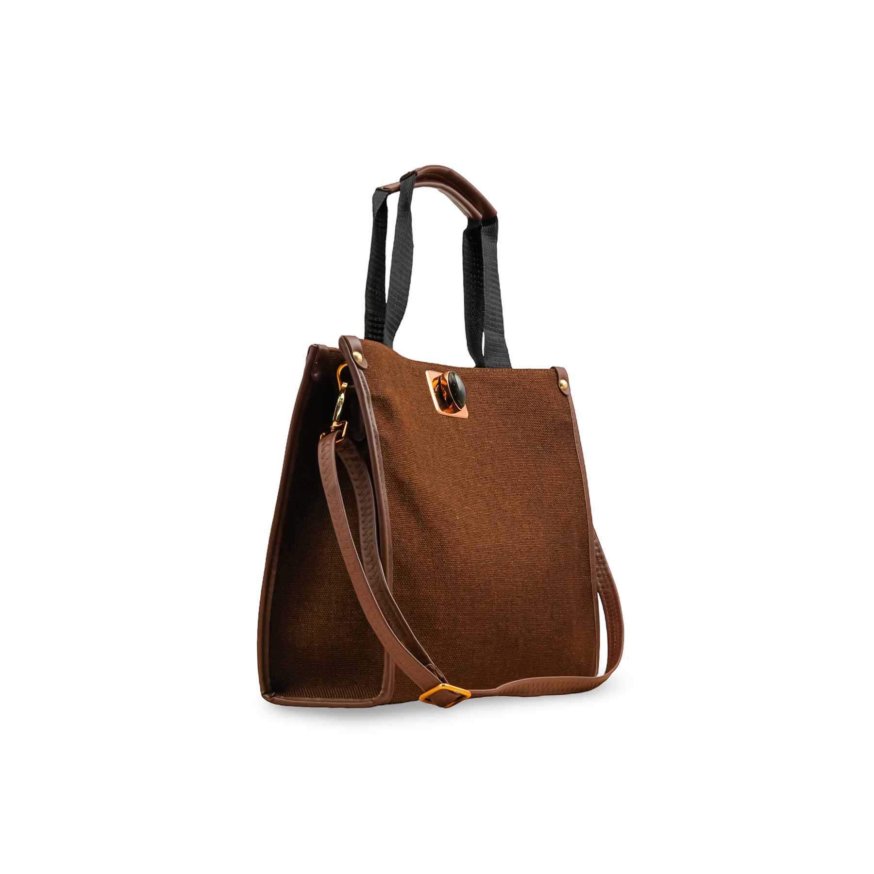 Brown Casual Hand Bag For Ladies P55821 - Image 3