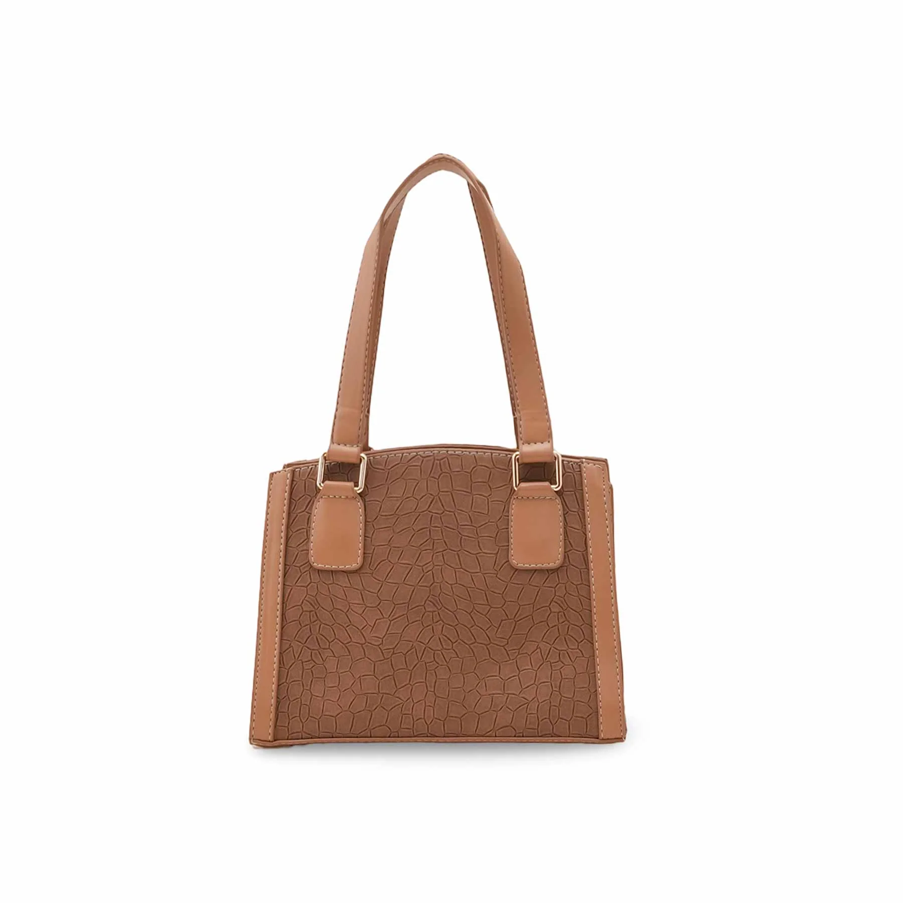 Brown Casual Hand Bag For Ladies P55841 - Image 2