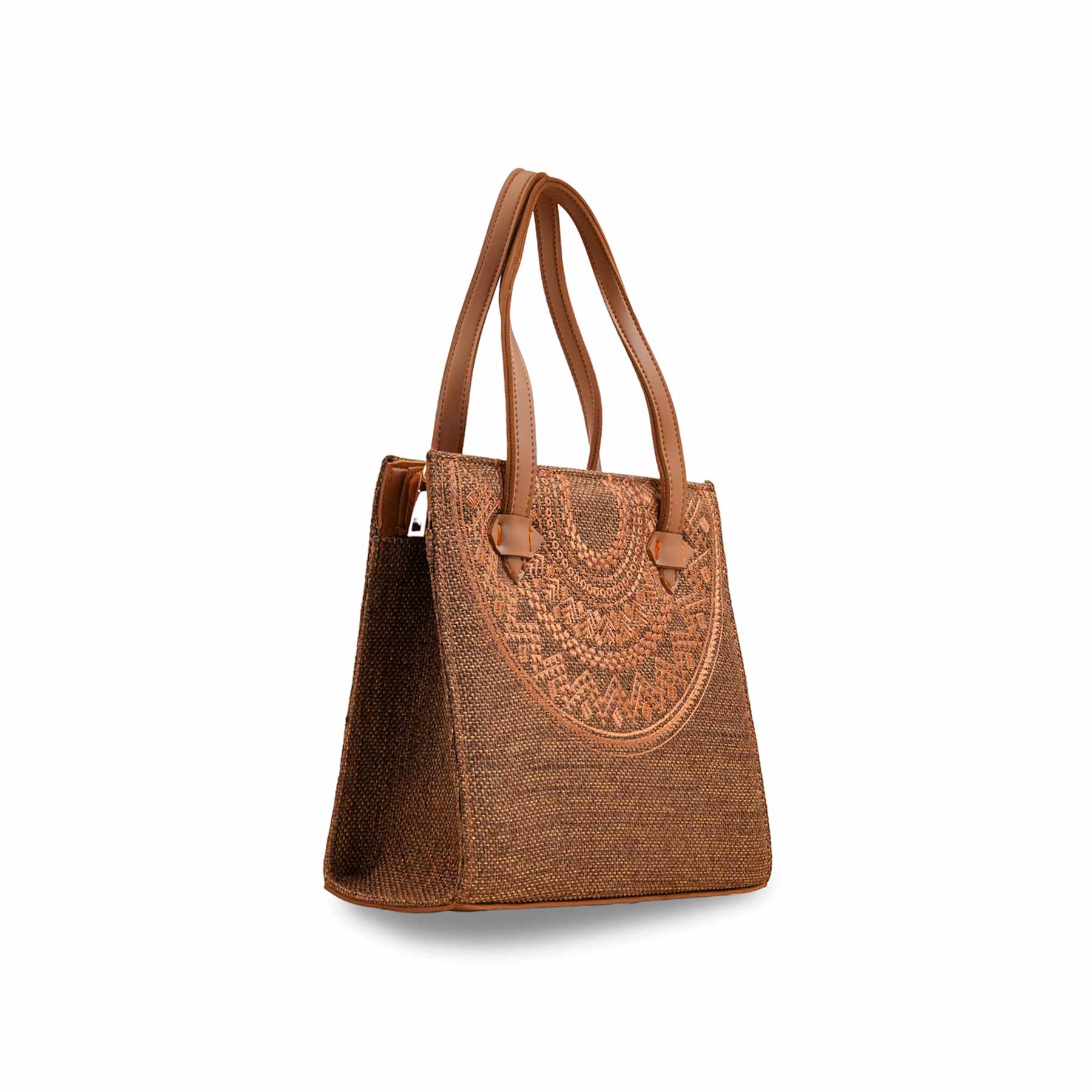 Brown Casual Hand Bag For Ladies P56272 - Image 3