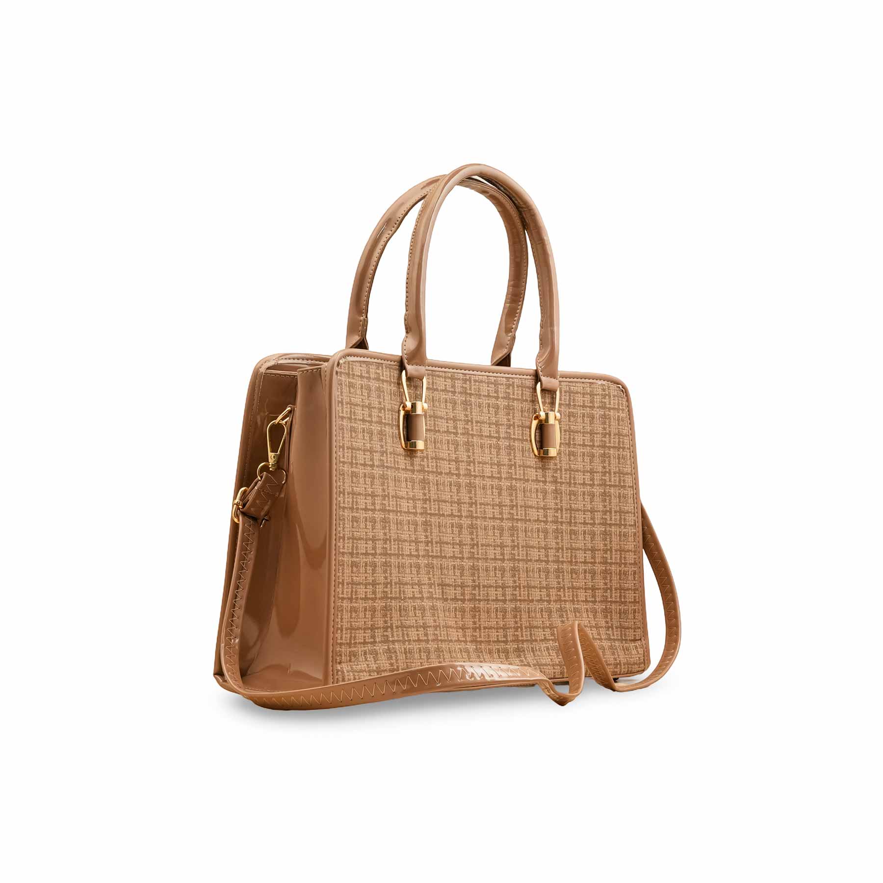Brown Casual Hand Bag For Women P55801 - Image 3