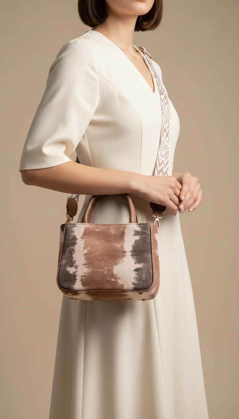 Brown Casual Pouch For Ladies P97676