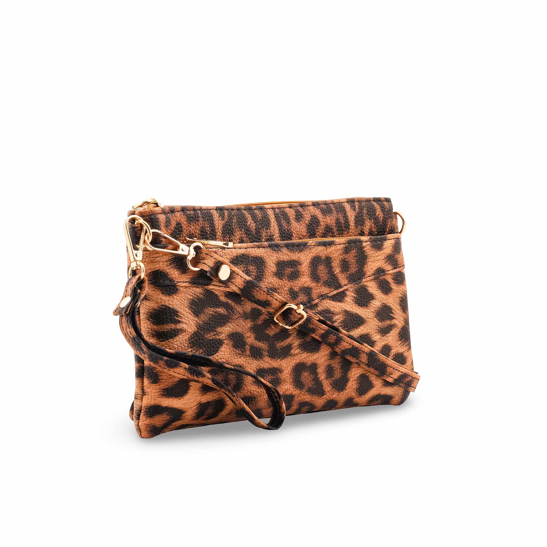 Brown Casual Pouch For Ladies P97686 - Image 3