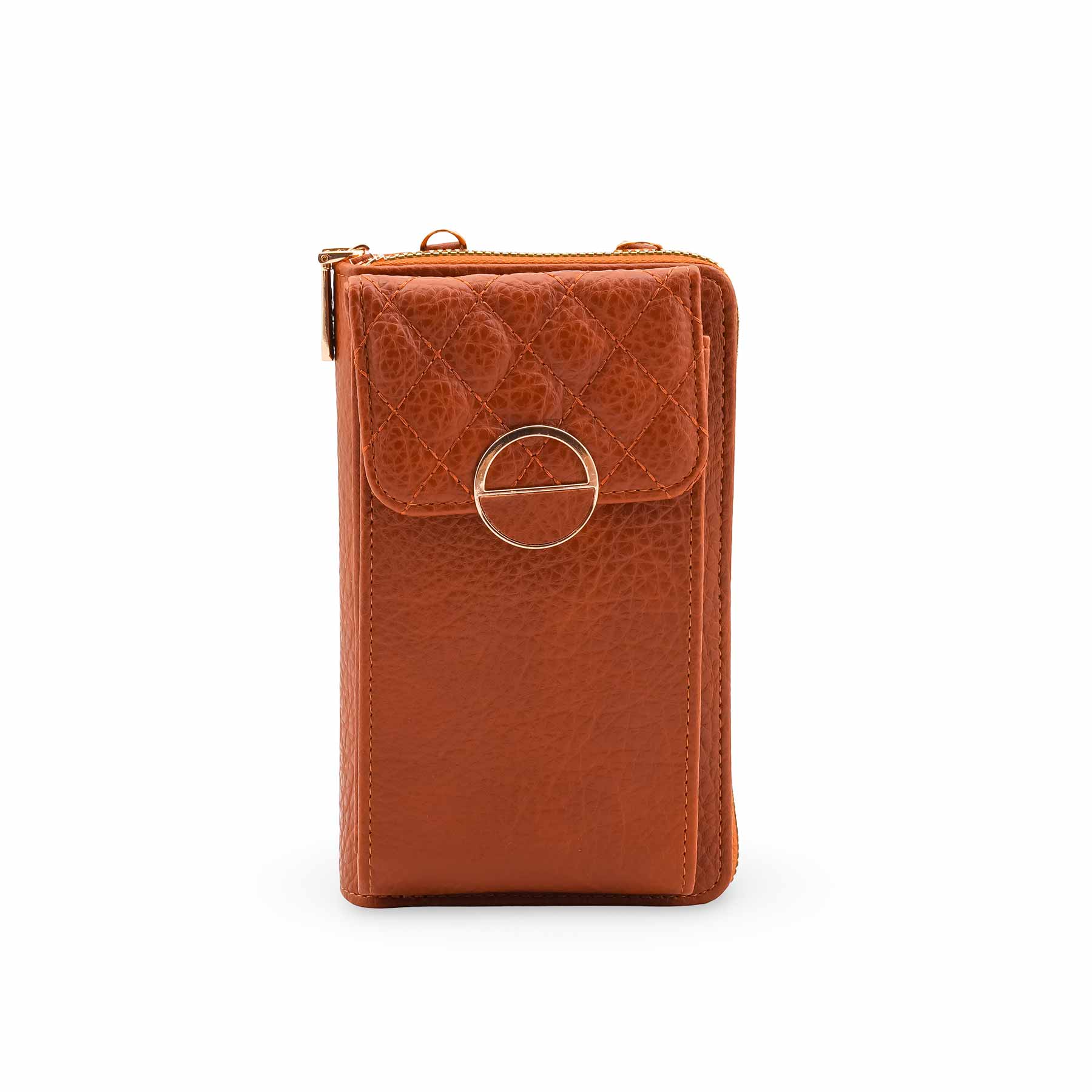 Brown Casual Pouch For Ladies P97699 - Image 2
