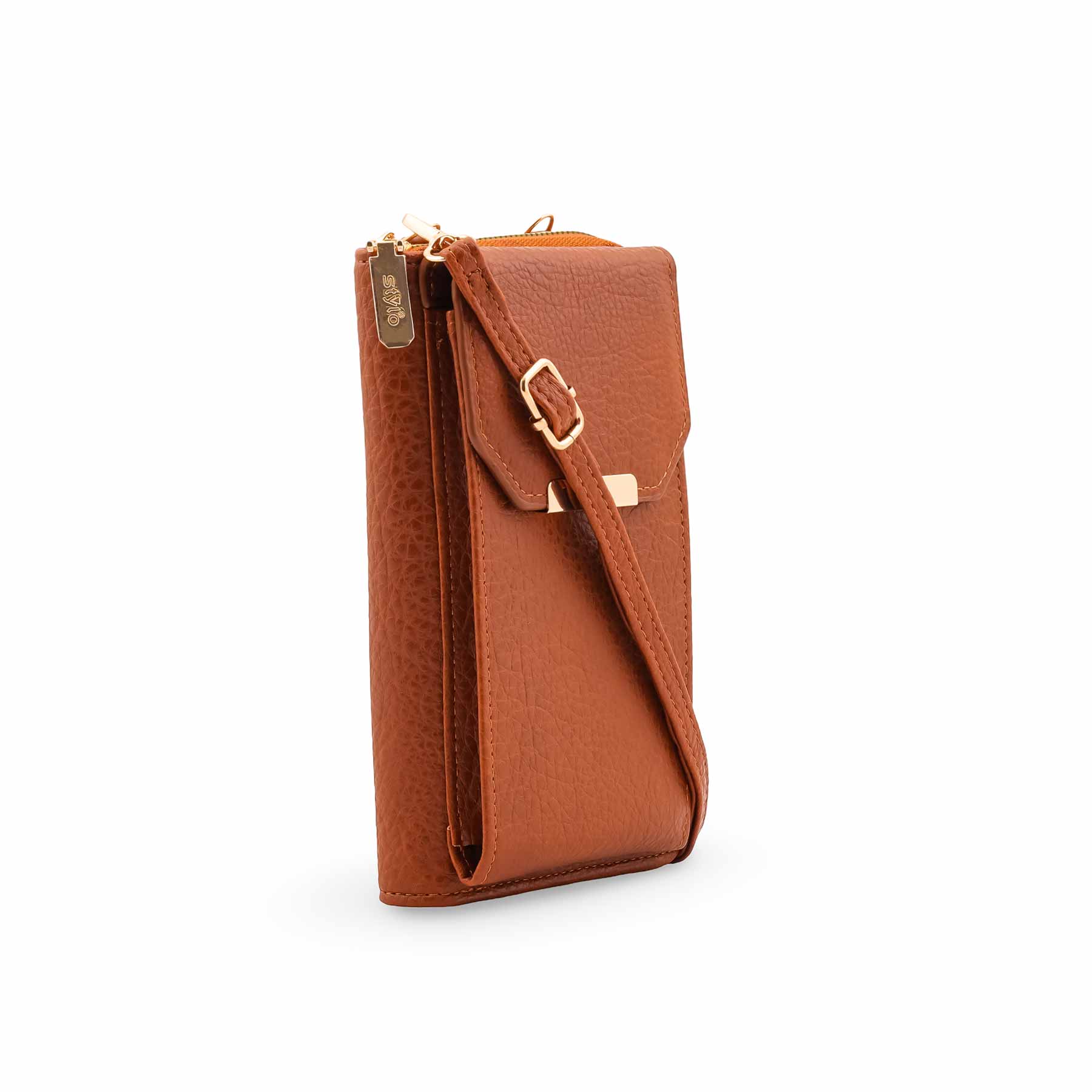 Brown Casual Pouch For Ladies P97700 - Image 3