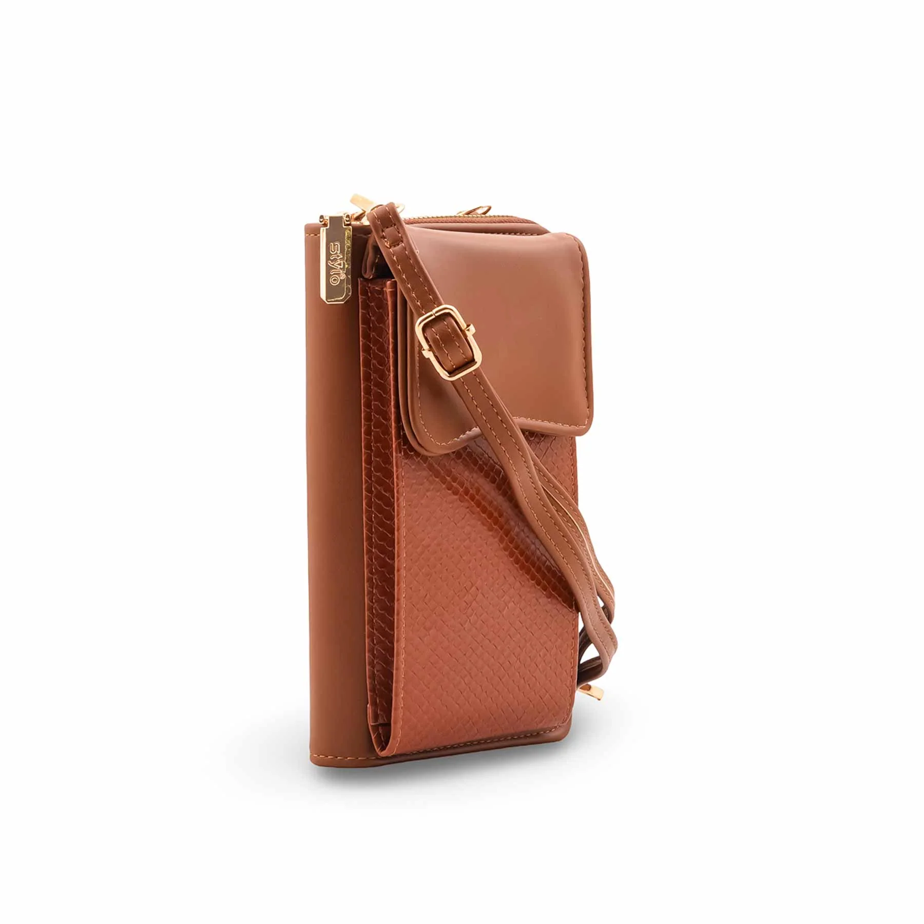 Brown Casual Pouch For Ladies P97714 - Image 3