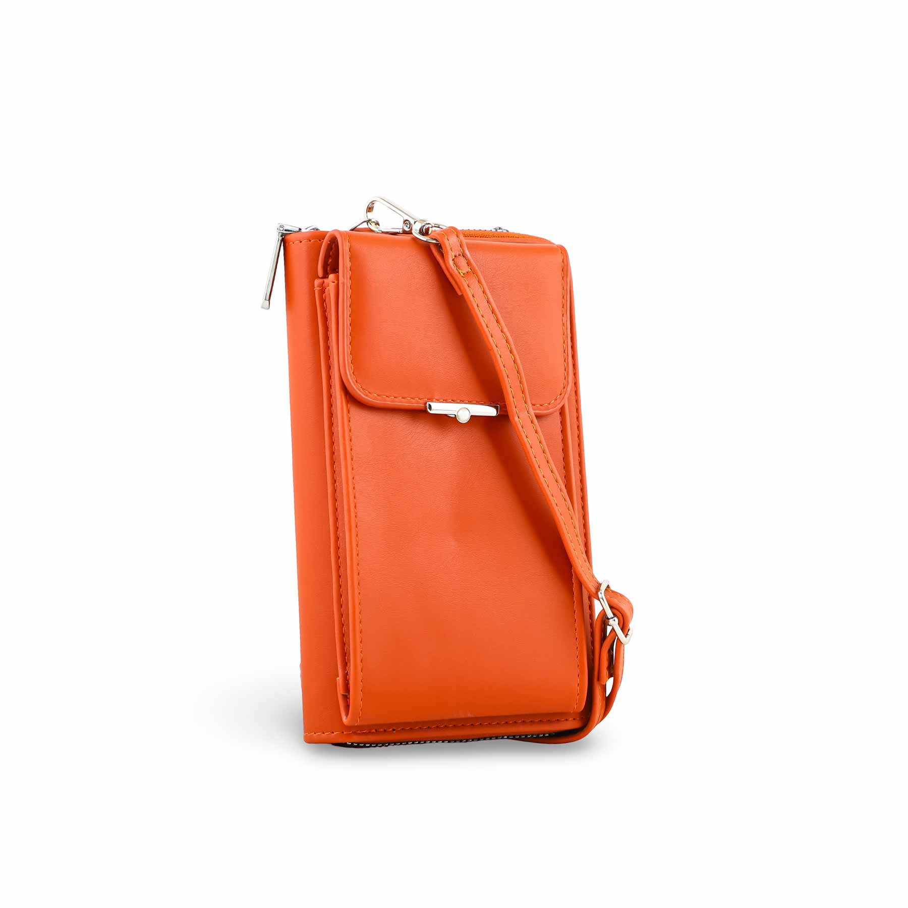 Brown Casual Pouch For Women P97620 - Image 3
