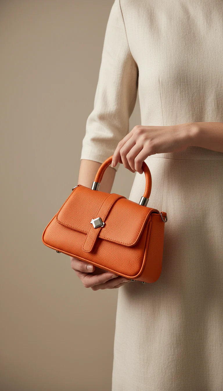 Brown Casual Pouch For Women P97662
