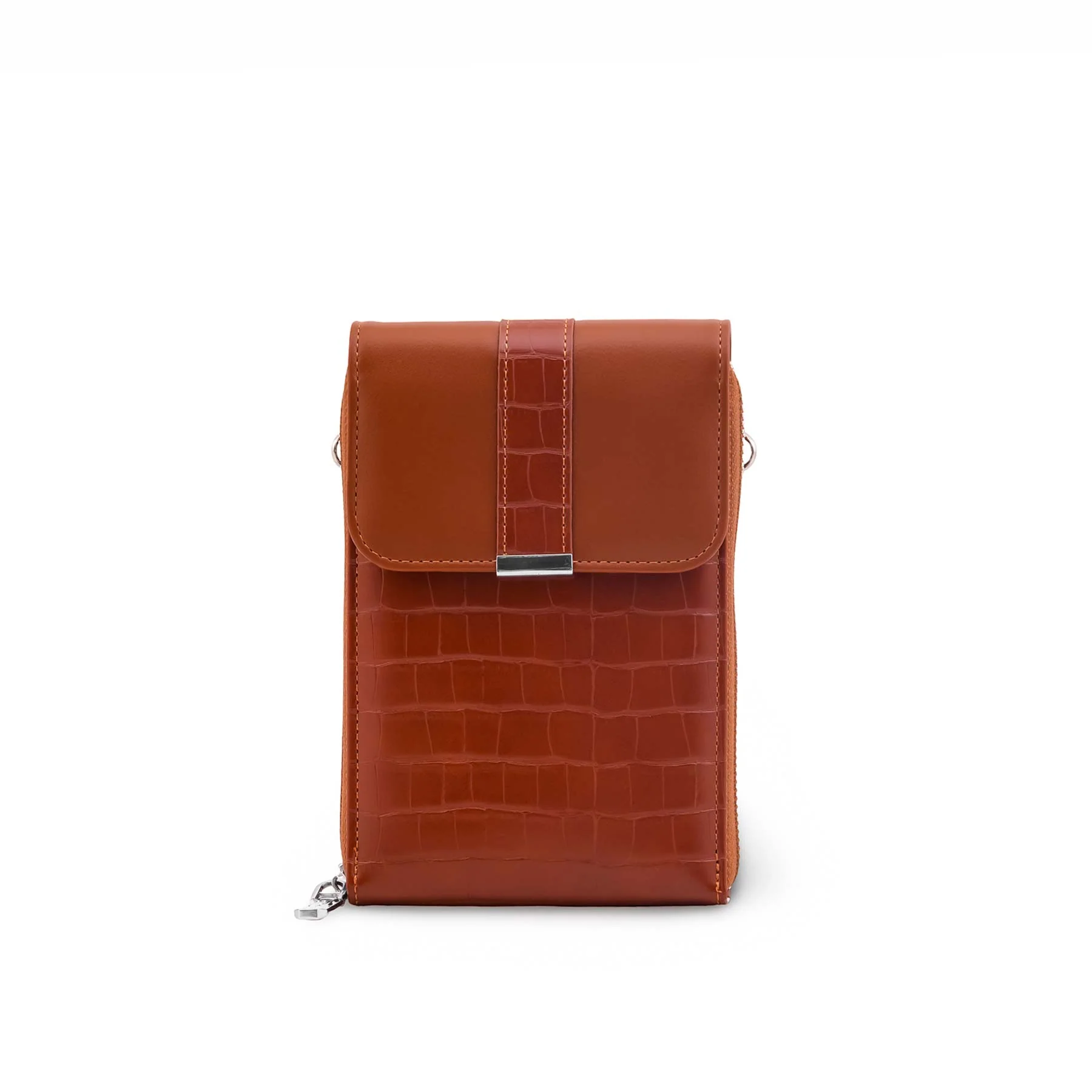 Brown Casual Pouch For Women P97746 - Image 2