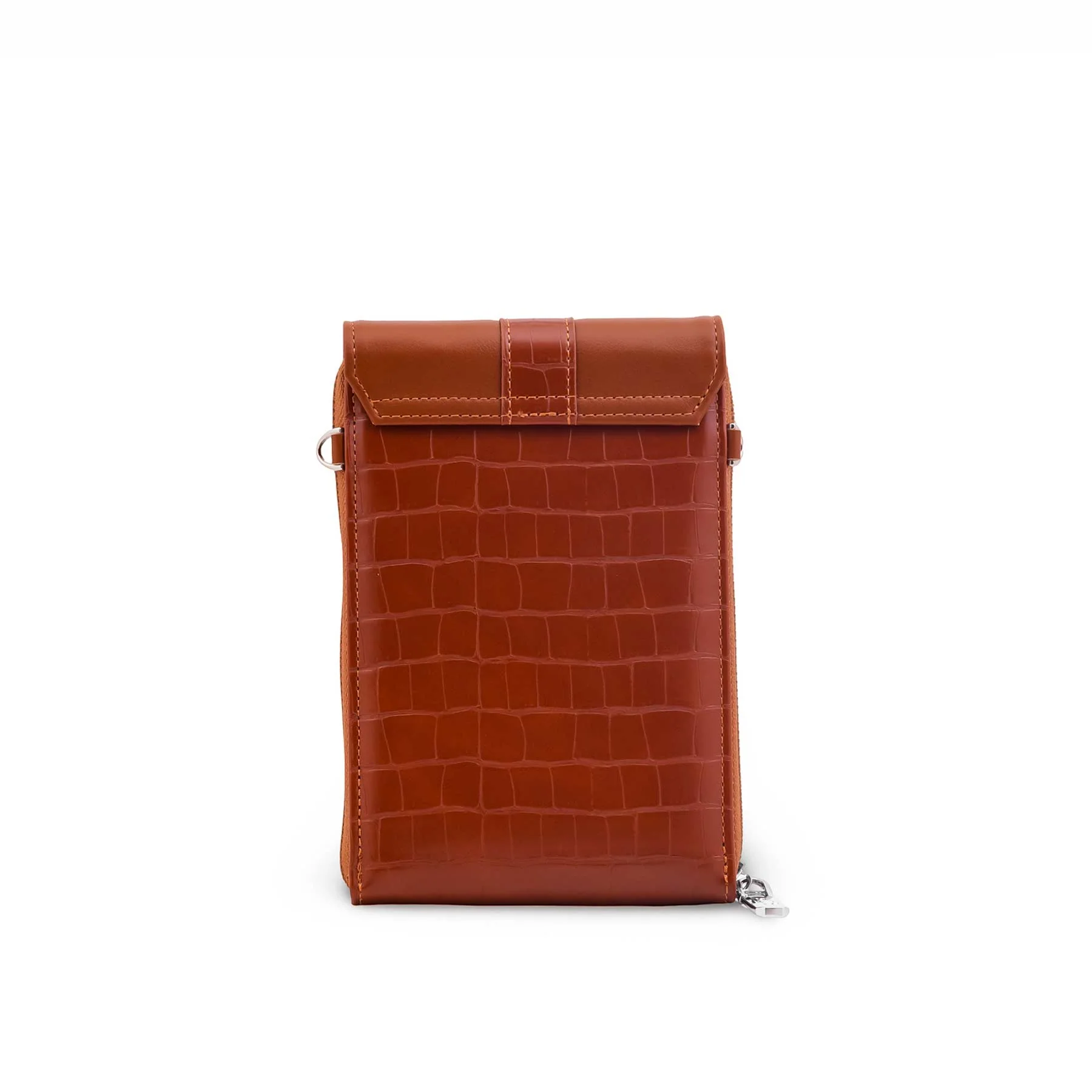 Brown Casual Pouch For Women P97746 - Image 4
