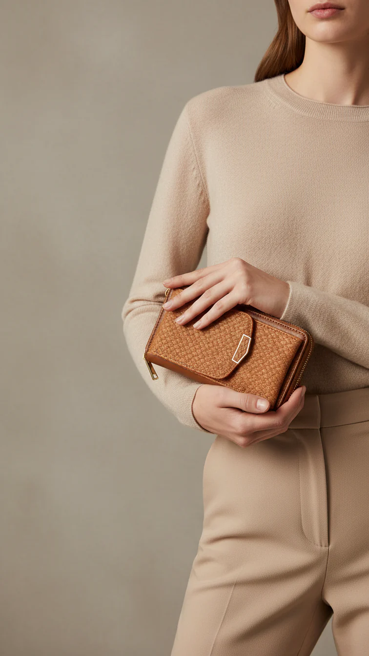 Brown Casual Pouch P97632