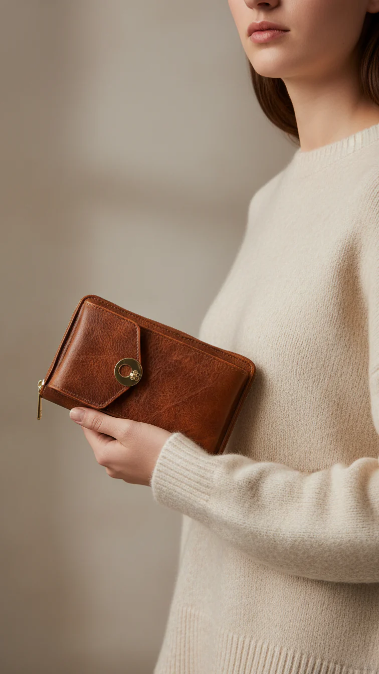 Brown Casual Pouch P97634