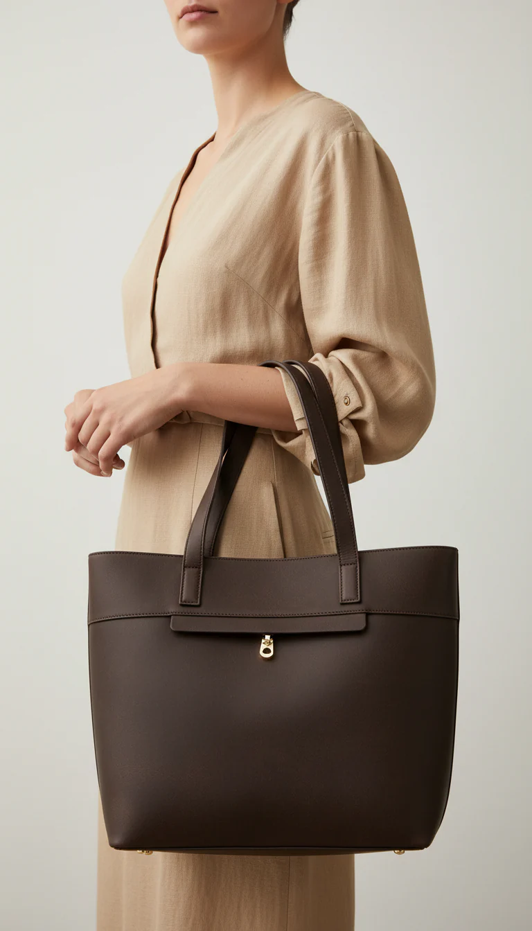 Brown Casual Shoulder Bag For Women P55834
