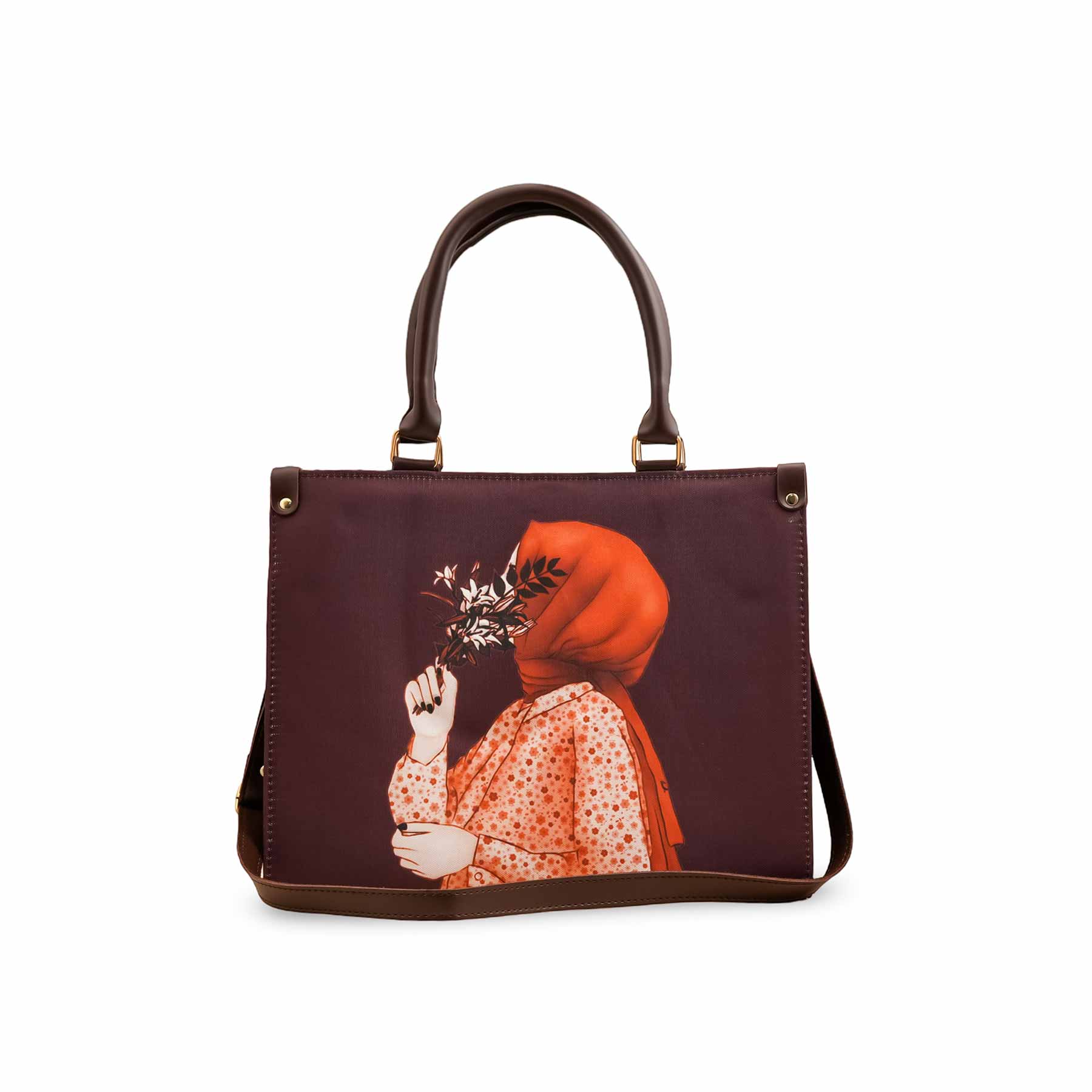 Brown Casual Shoulder Bag For Women P56257 - Image 2
