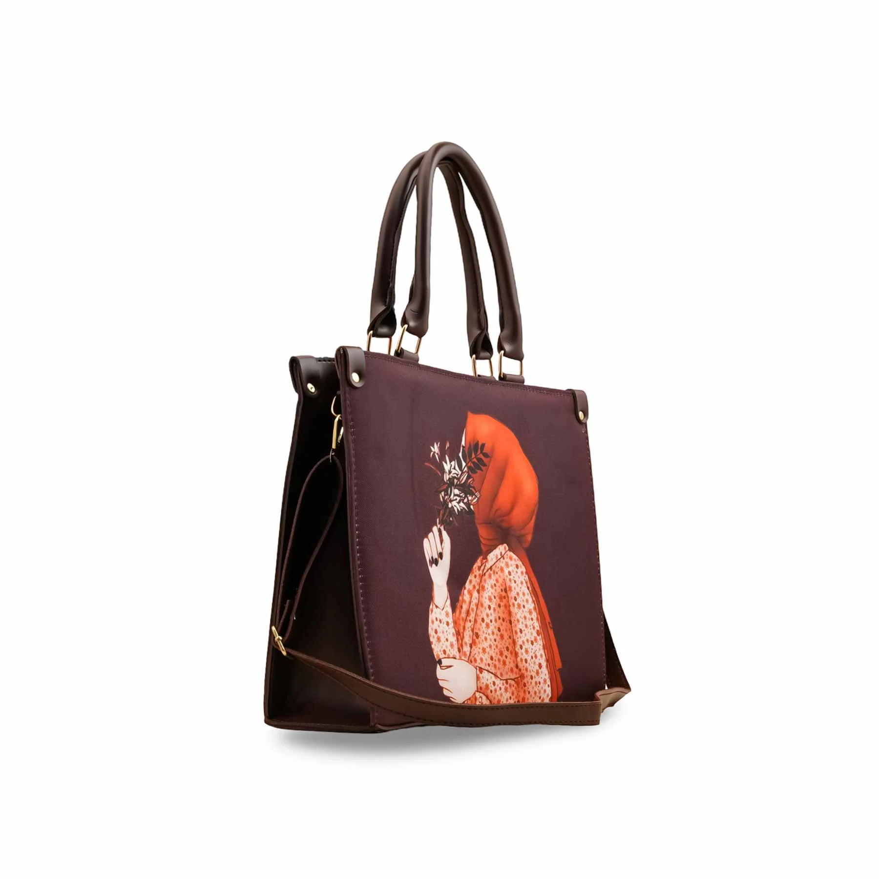Brown Casual Shoulder Bag For Women P56257 - Image 3