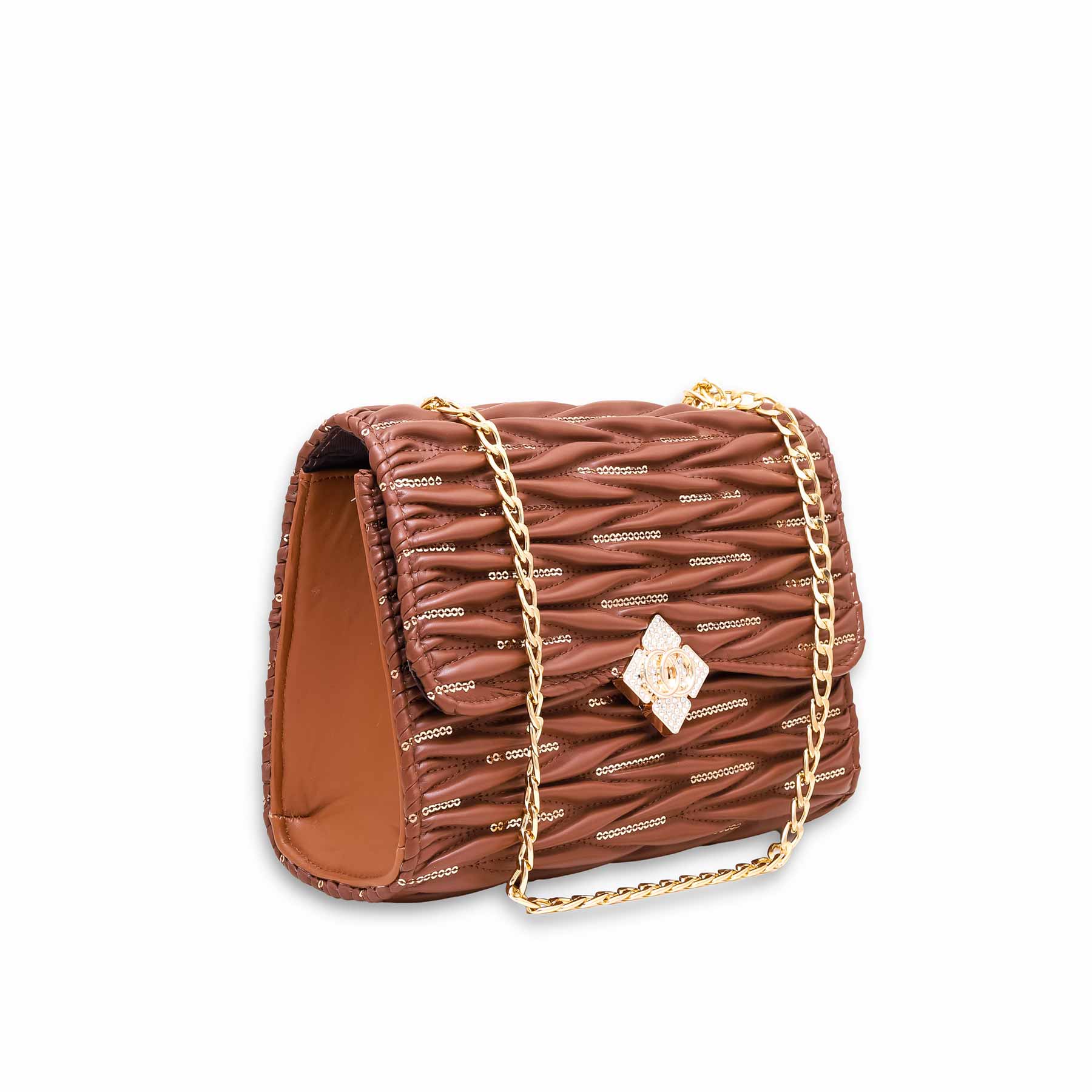 Brown Casual Shoulder Bag P55596 - Image 2