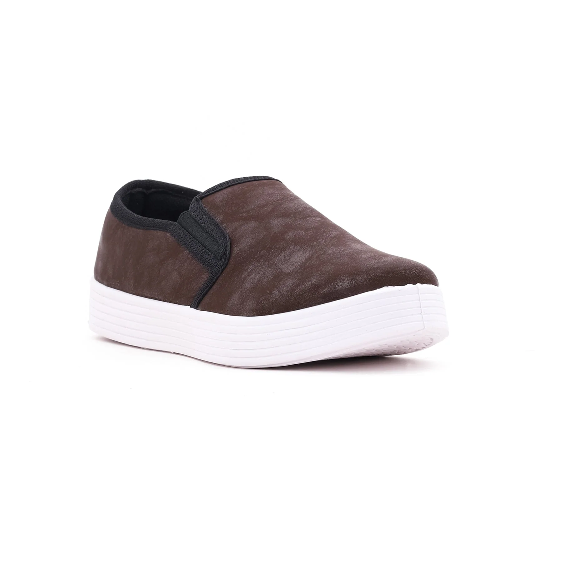 Brown Casual Slip Ons AT9076 - Image 2