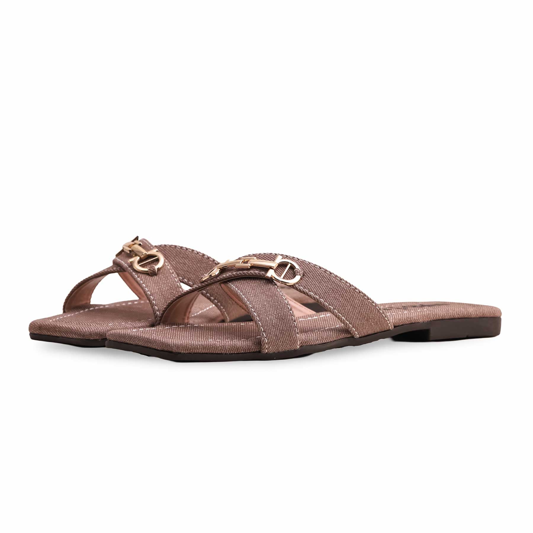 Brown Casual Slipper CL1878 - Image 3