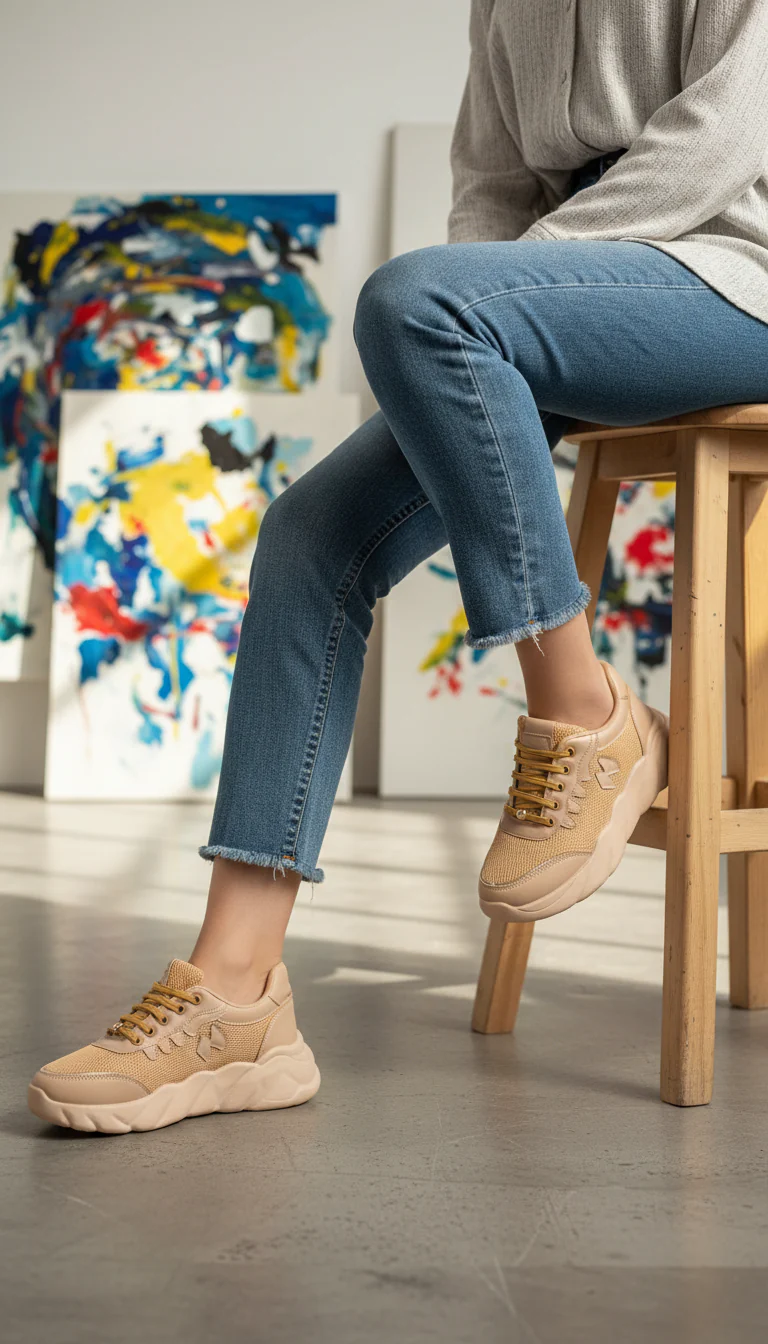Brown Casual Sneaker For Women AT7338