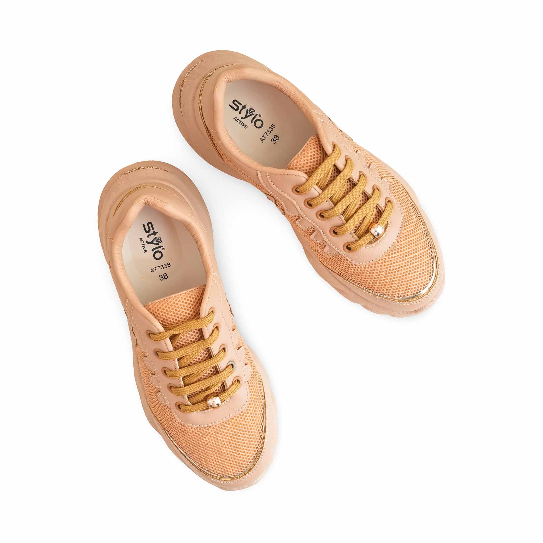 Brown Casual Sneaker For Women AT7338 - Image 5