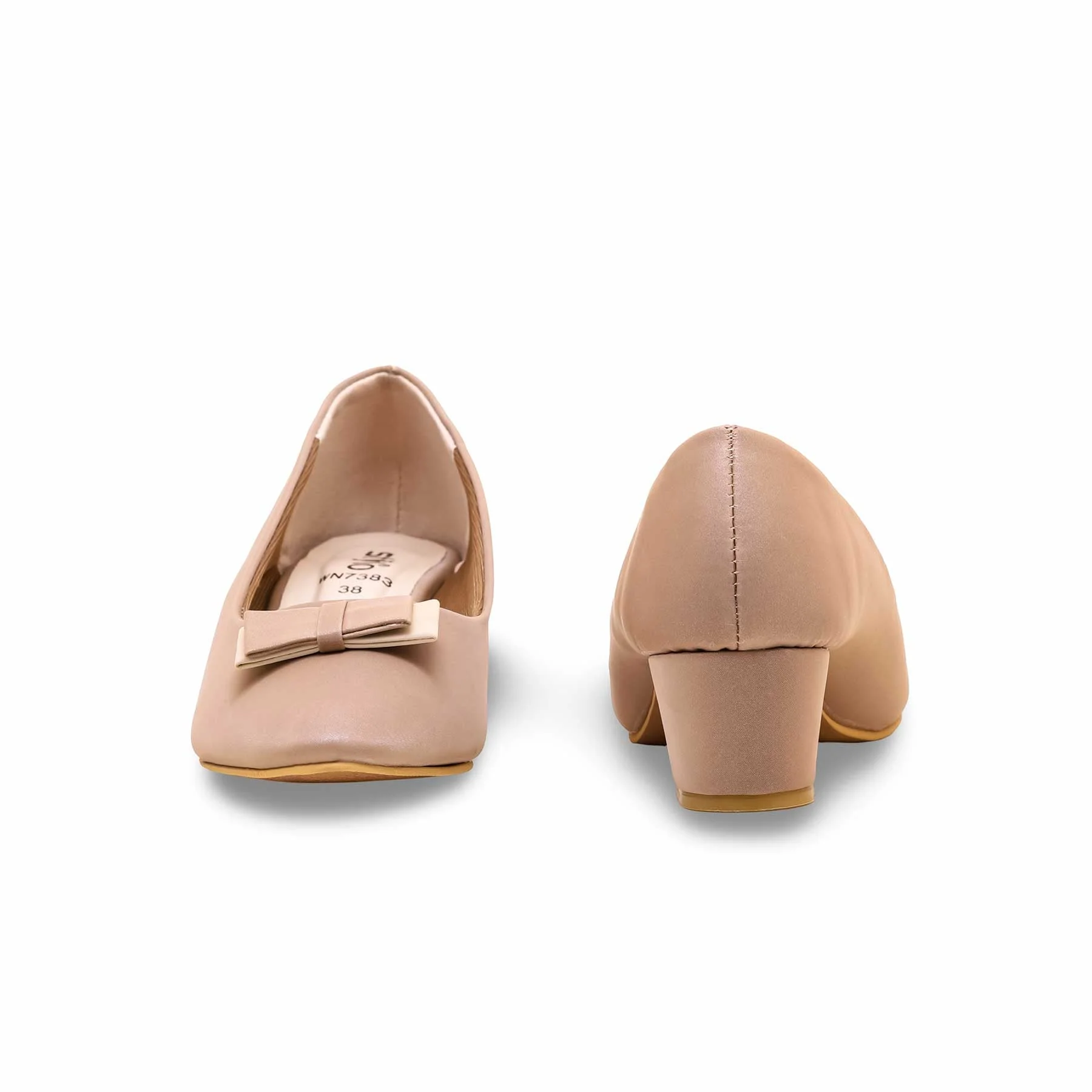Brown Court Shoes WN7383 - Image 3