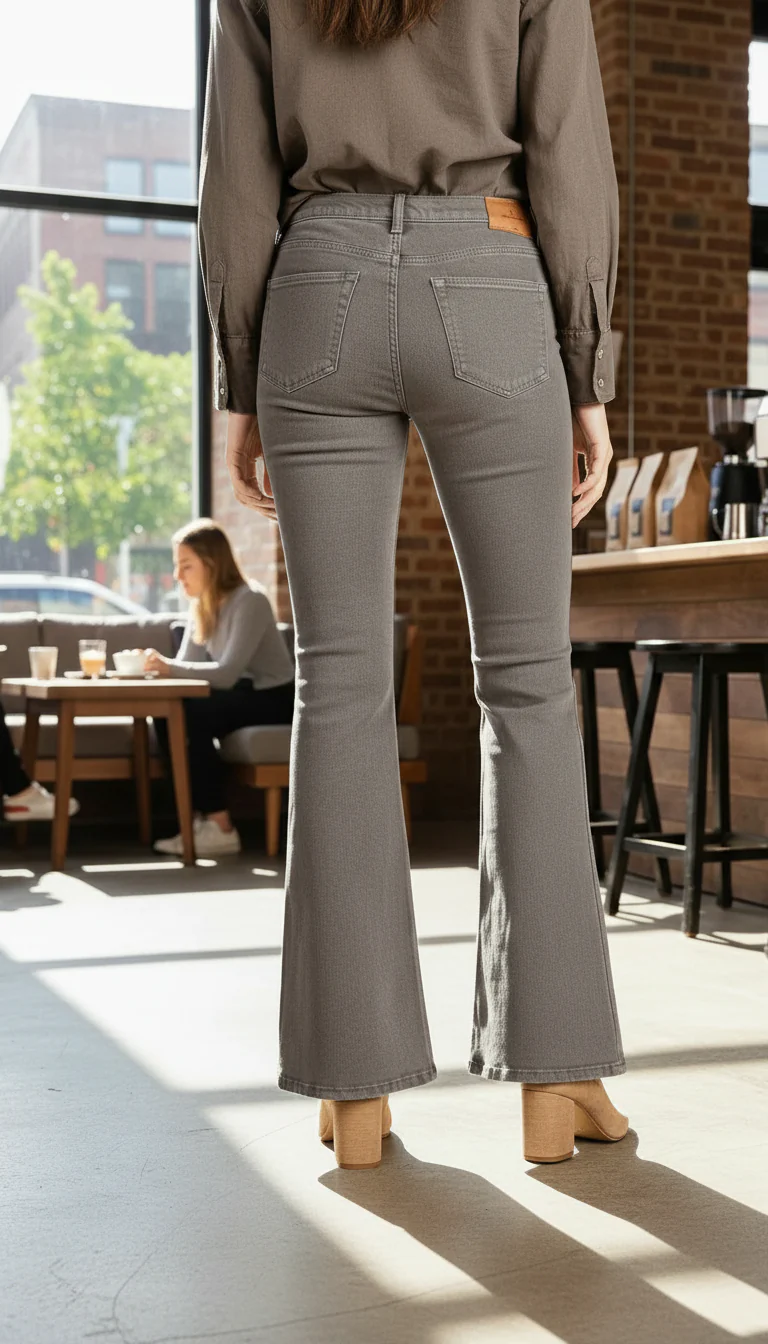 Brown Denim Pant PP6086 - Image 2