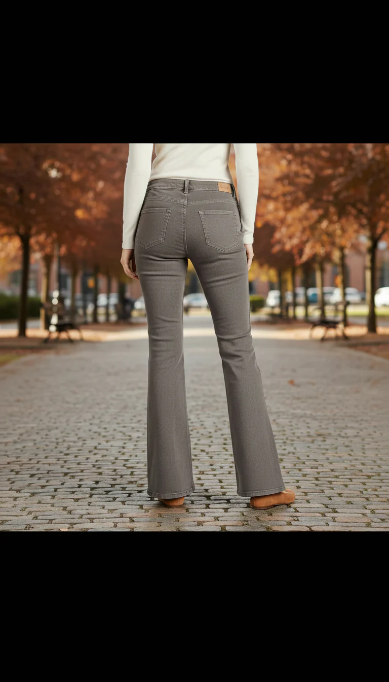 Brown Denim Pant PP6092 - Image 2