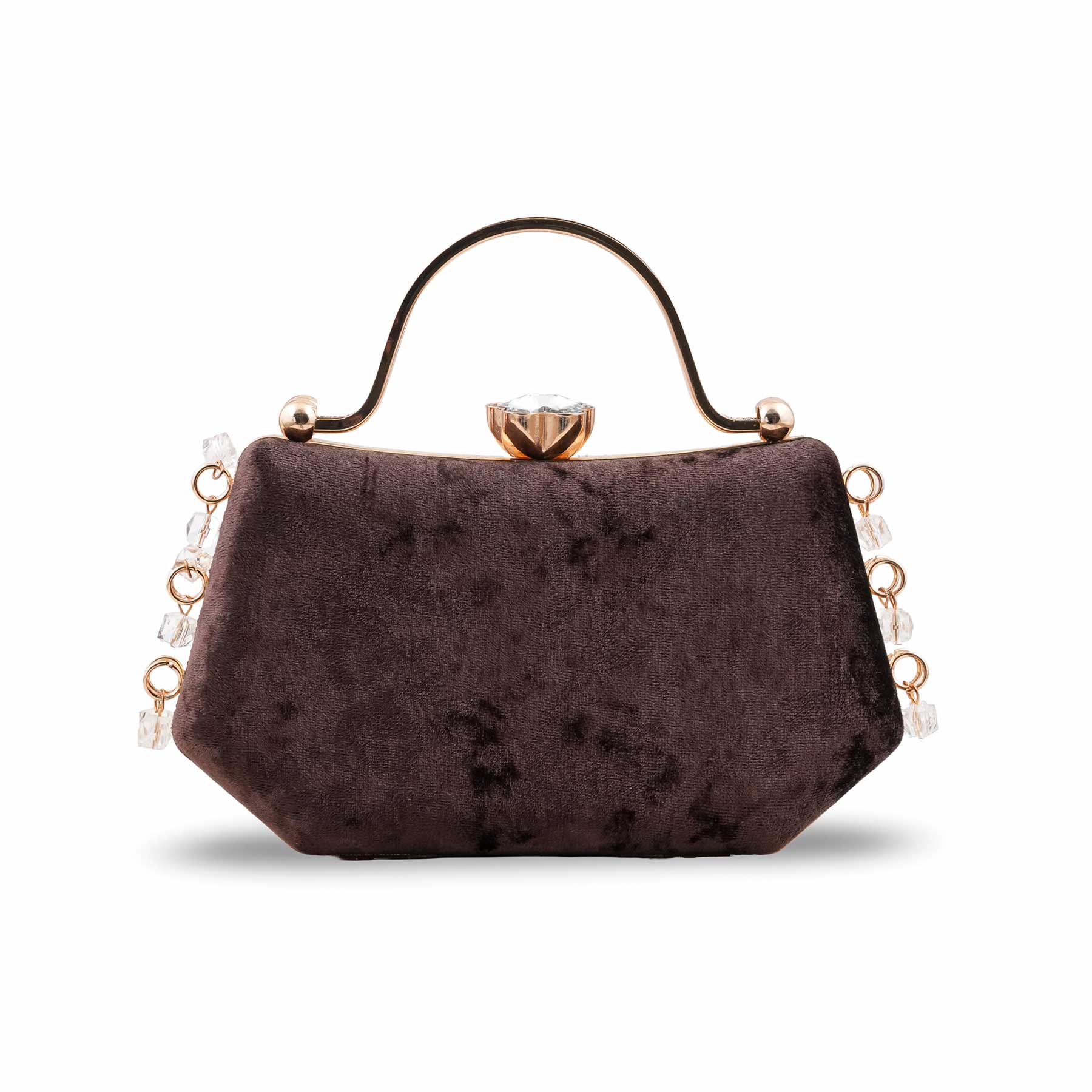 Brown Fancy Clutch For Ladies P15715 - Image 2
