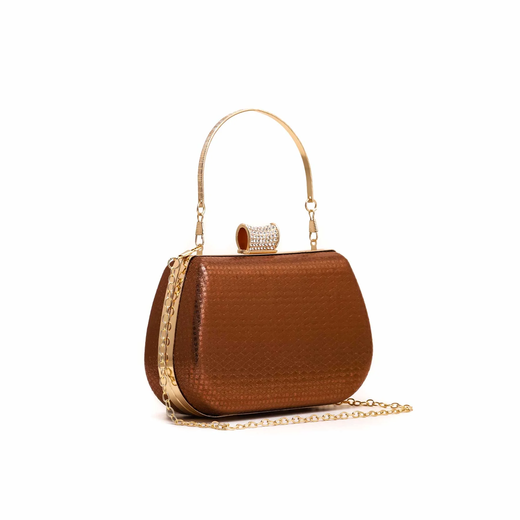 Brown Fancy Clutch P15375 - Image 2