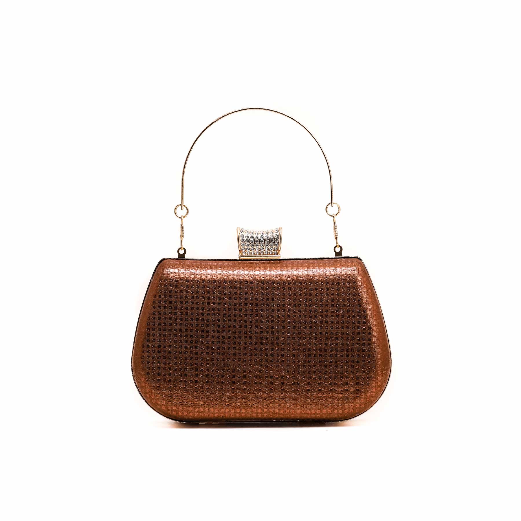 Brown Fancy Clutch P15375 - Image 3