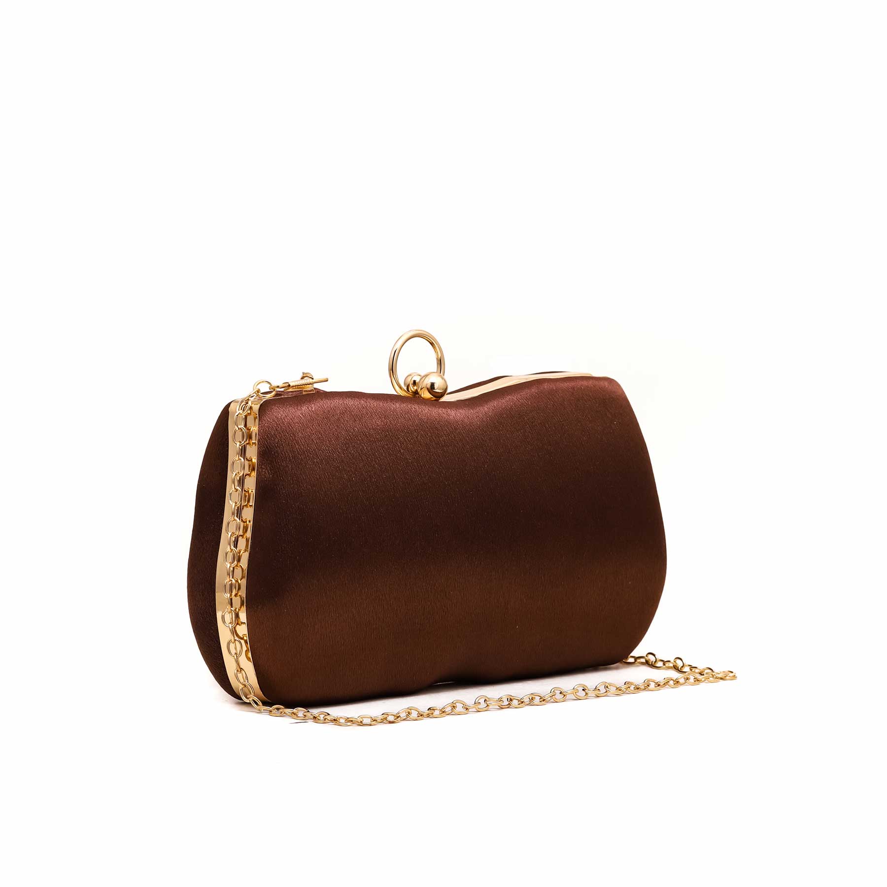 Brown Fancy Clutch P15378 - Image 2