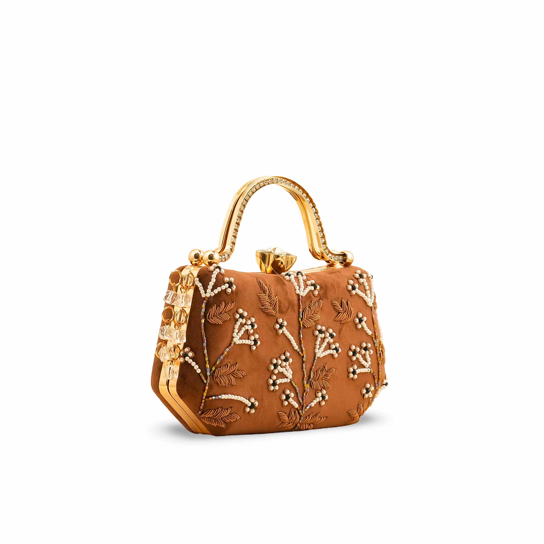 Brown Fancy Clutch P15399 - Image 3