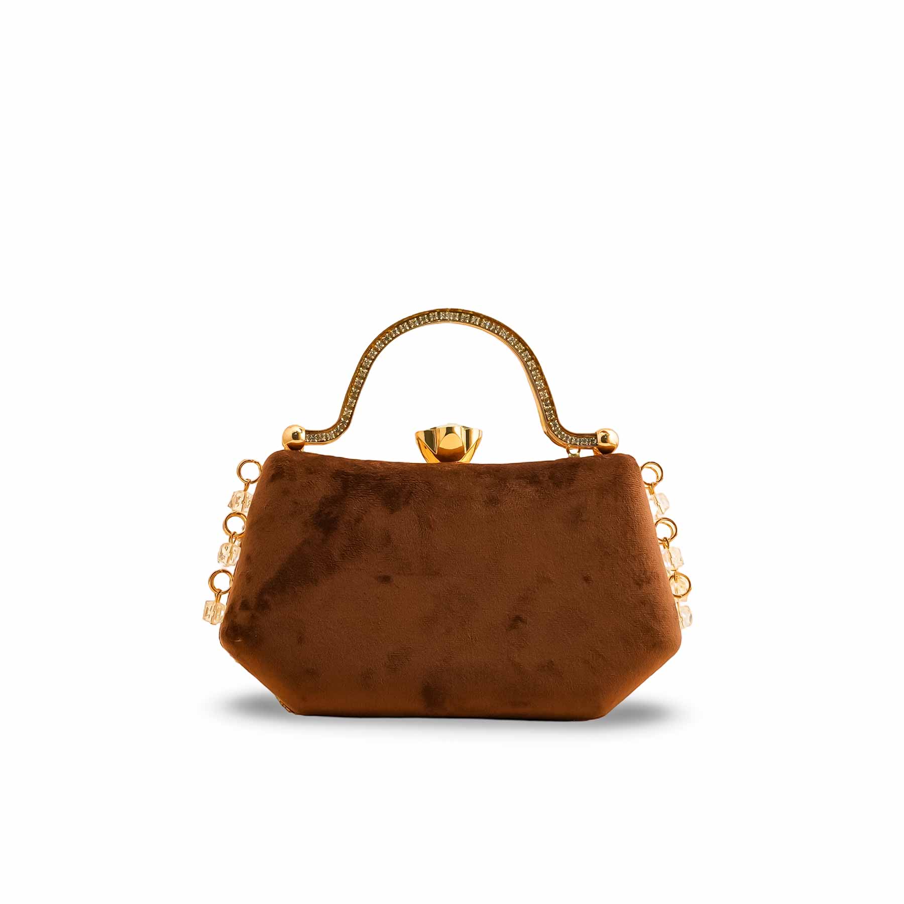 Brown Fancy Clutch P15399 - Image 4