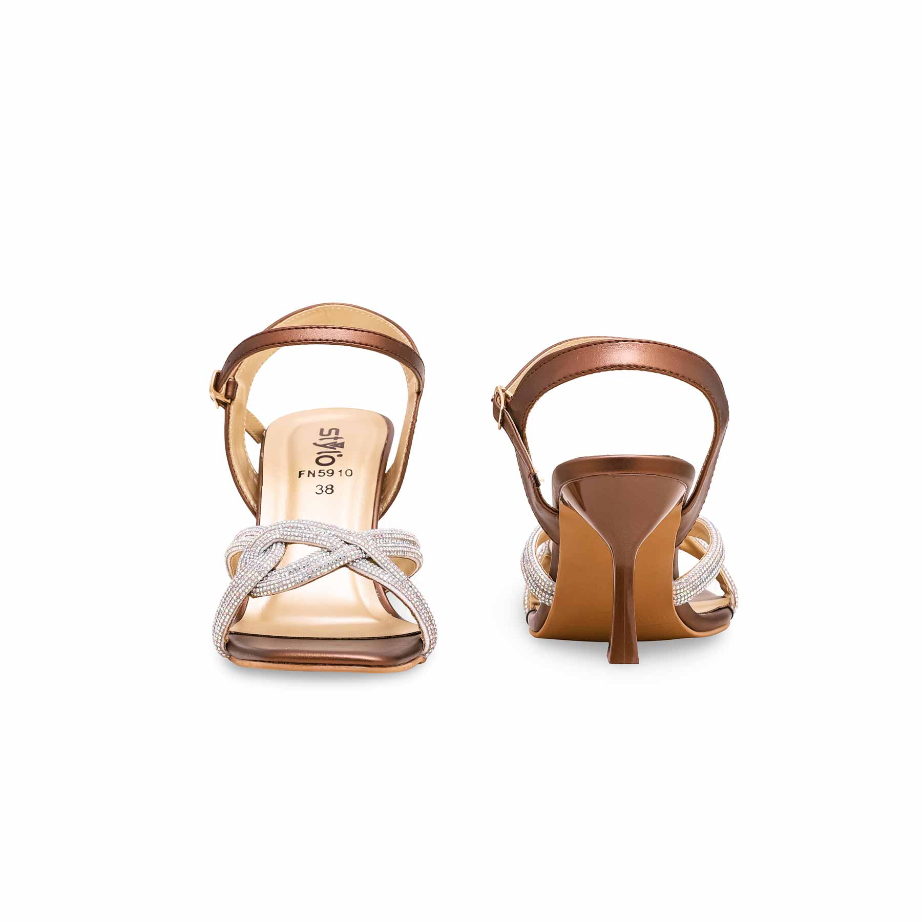 Brown Fancy Sandal FN5910 - Image 4