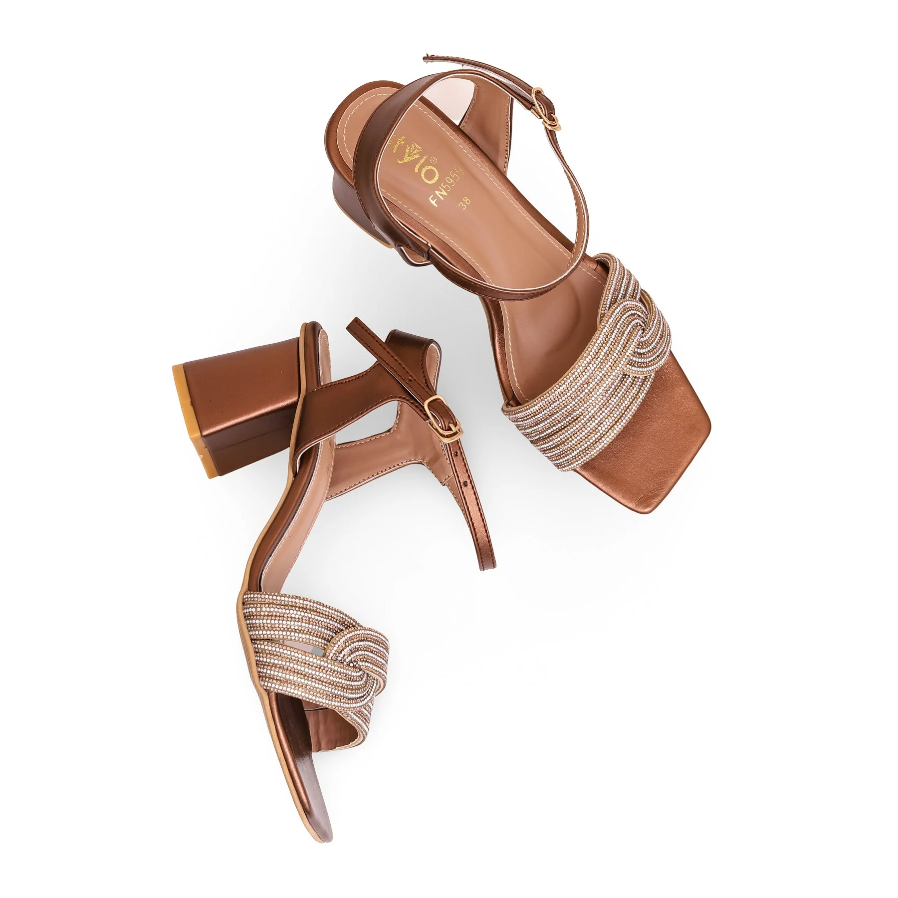 Brown Fancy Sandal FN5959 - Image 5