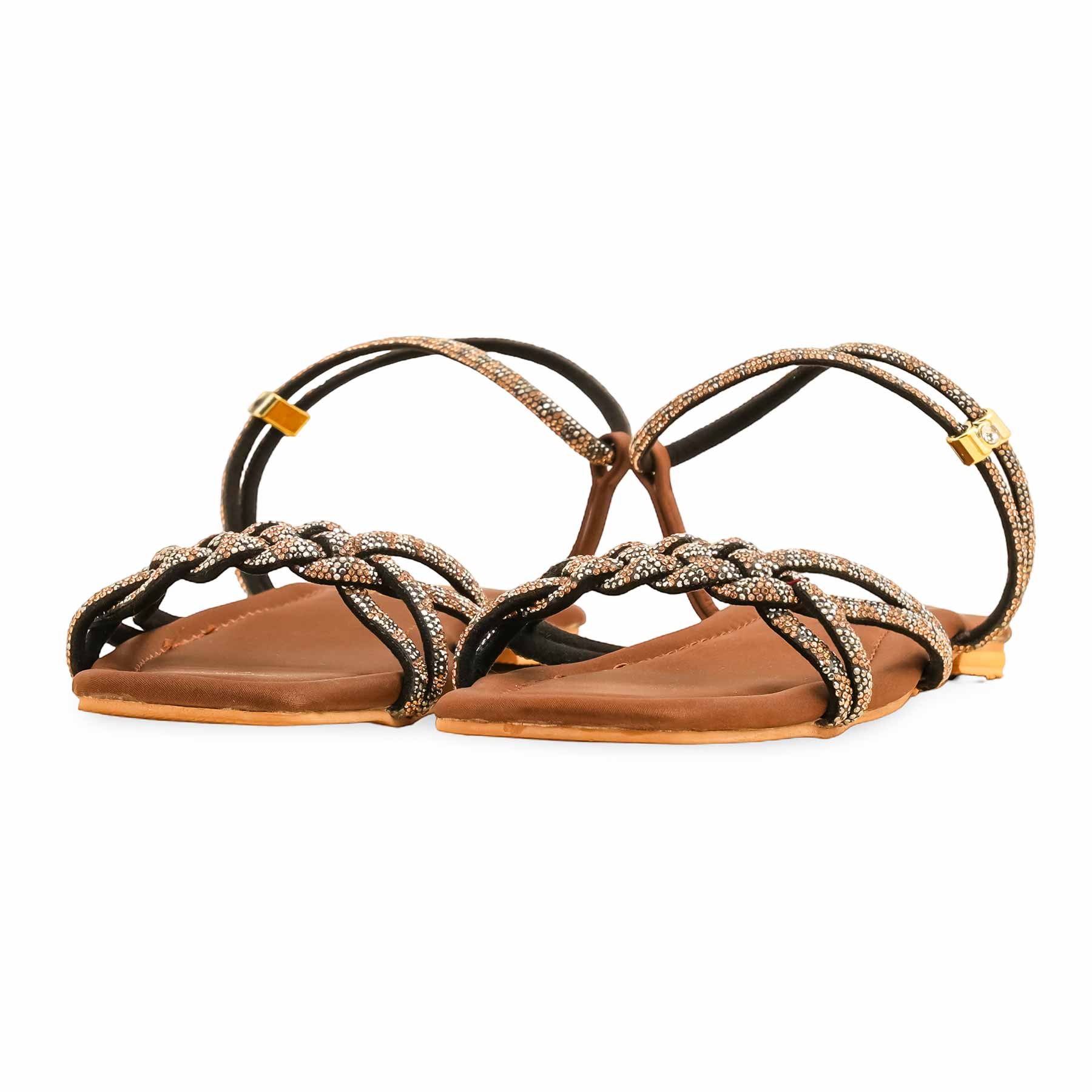 Brown Fancy Sandal FN6139 - Image 4