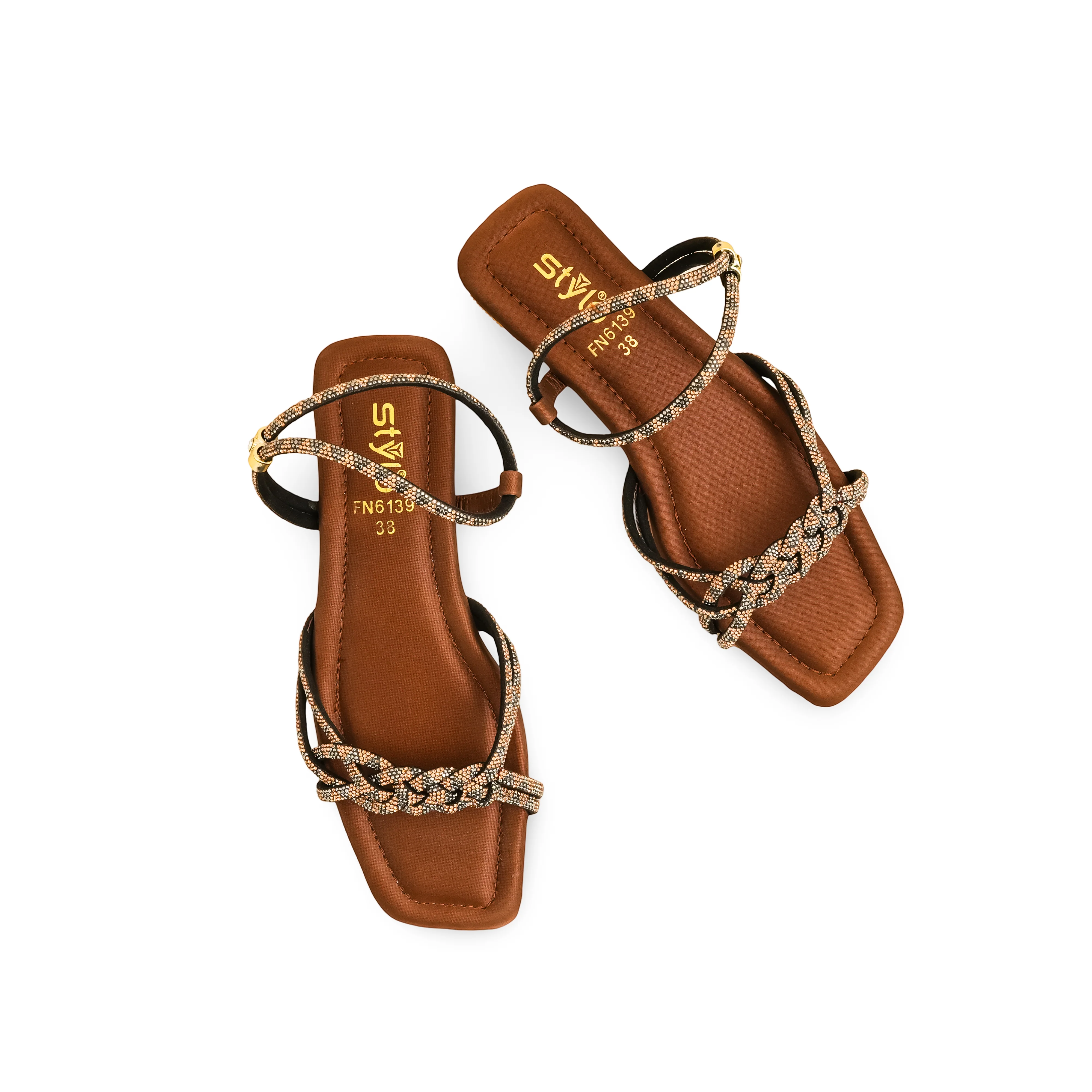 Brown Fancy Sandal FN6139 - Image 6