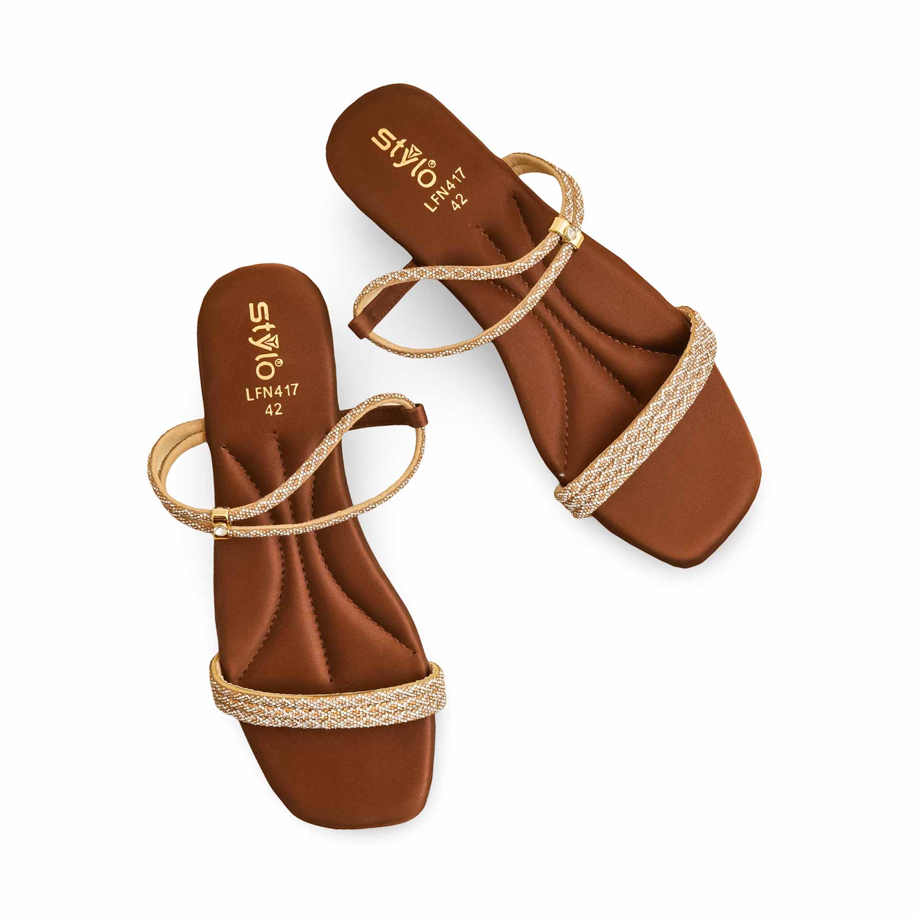 Brown Fancy Sandal LFN417 - Image 5