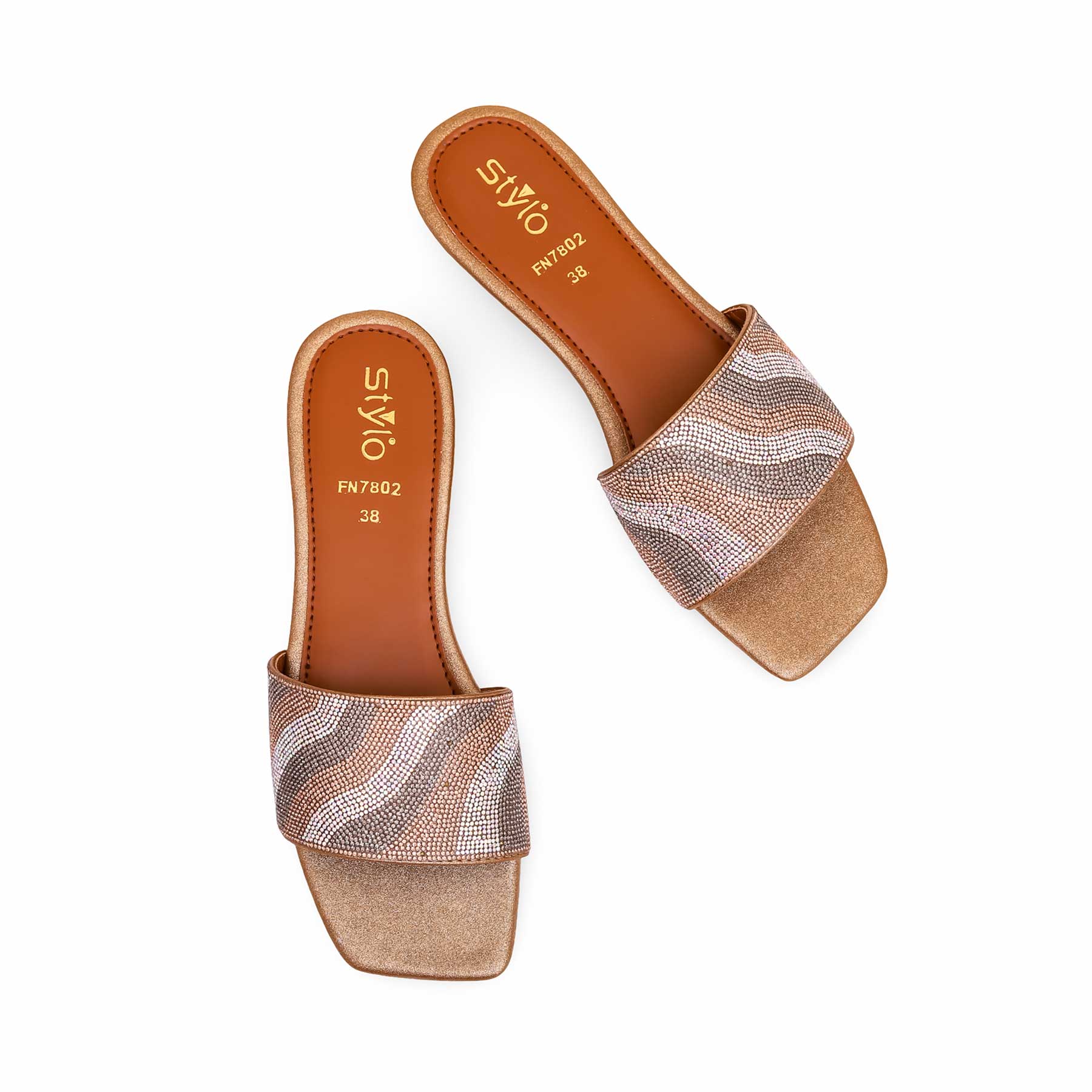 Brown Fancy Slipper FN7802 - Image 4