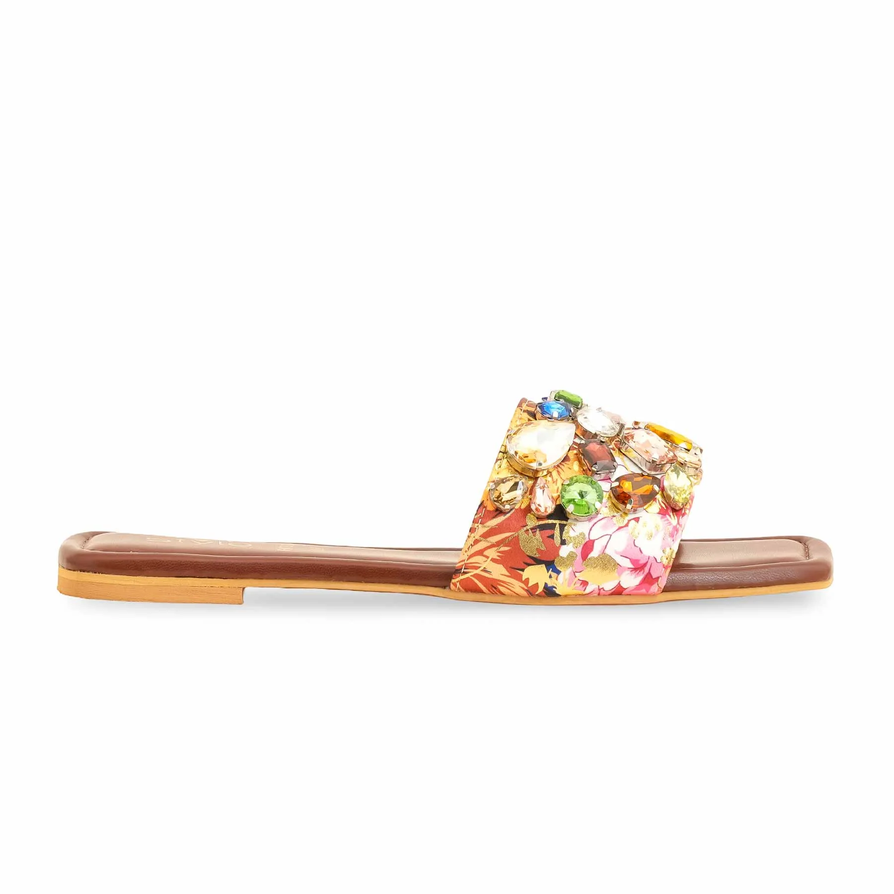 Brown Fancy Women Slipper FN7939 - Image 2