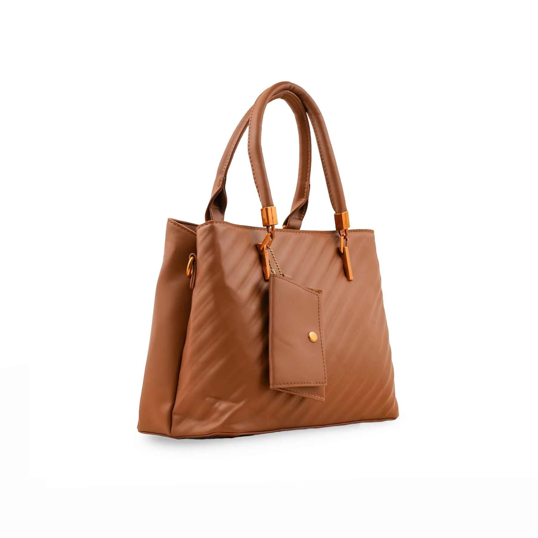 Brown Formal Hand Bag For Ladies P36153 - Image 3