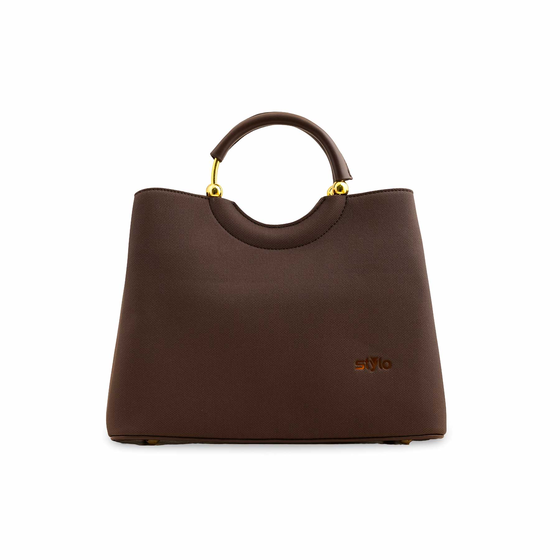 Brown Formal Hand Bag For Ladies P36370 - Image 2