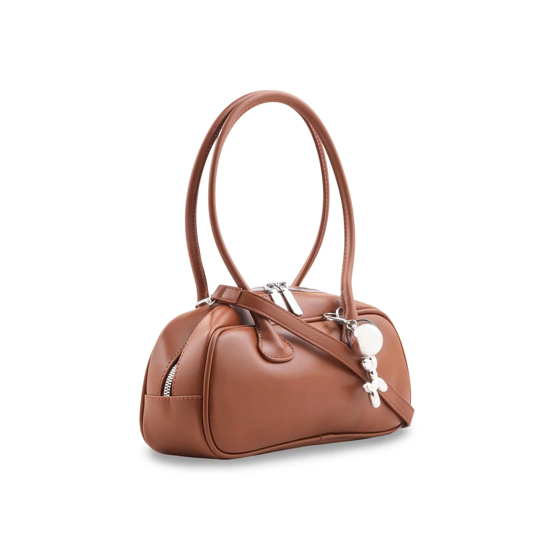 Brown Formal Hand Bag For Ladies P36420 - Image 3