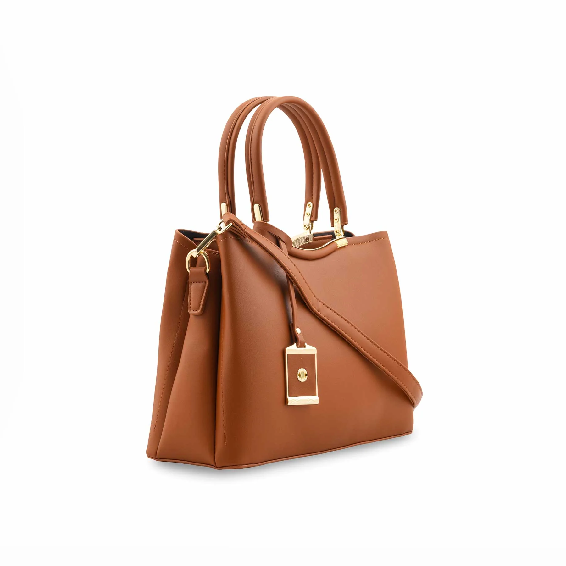 Brown Formal Hand Bag For Ladies P36444 - Image 3