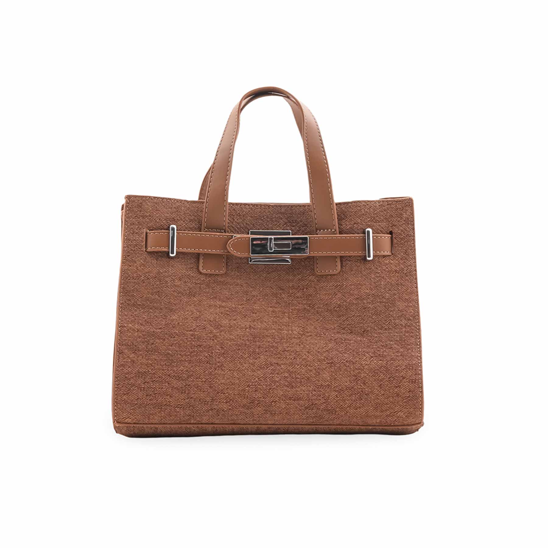 Brown Formal Hand Bag For Ladies P36461 - Image 2