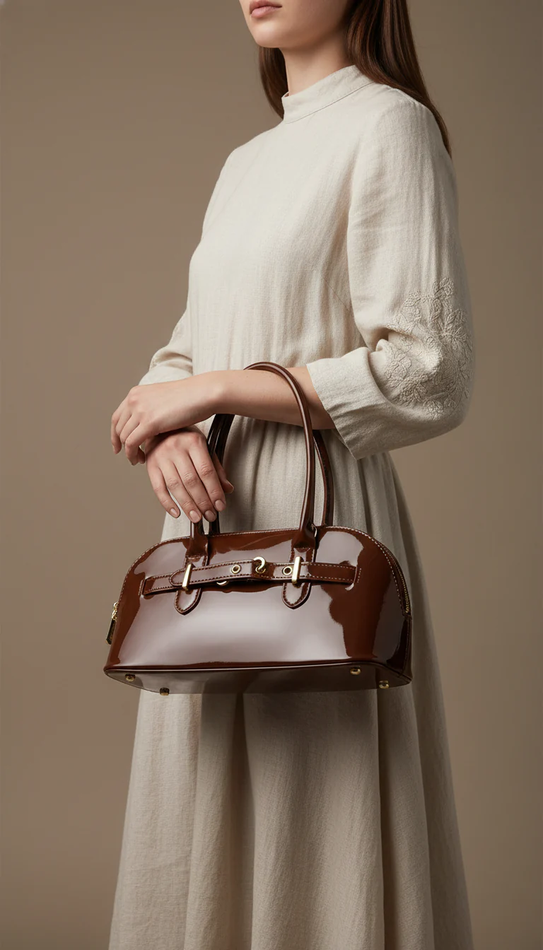 Brown Formal Hand Bag For Ladies P36487